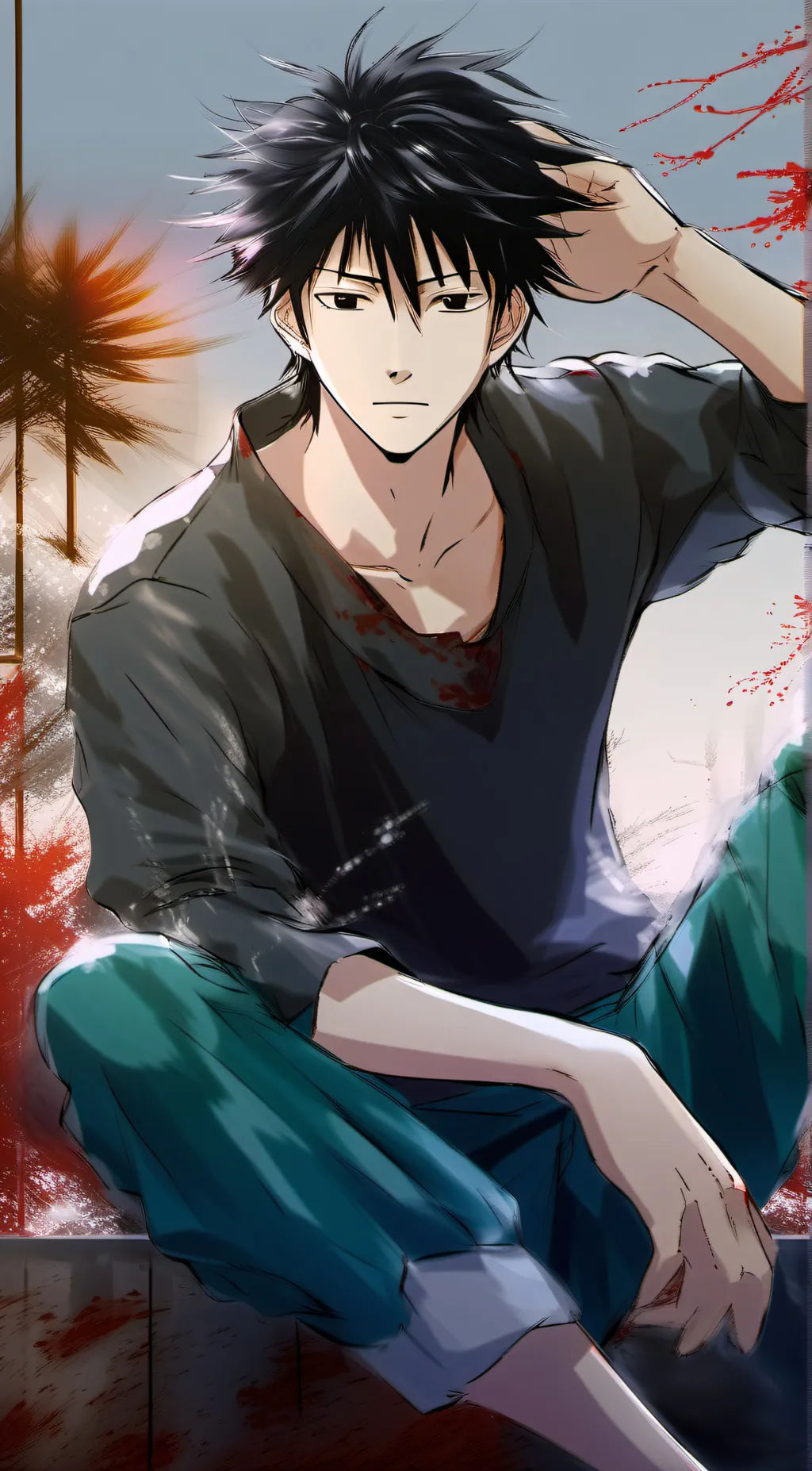 ai character: Megumi fushiguro background