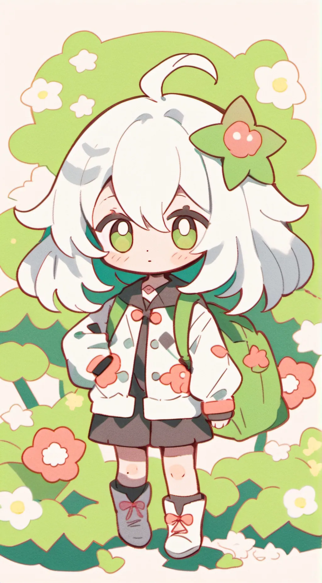 ai character: Chibi girls background