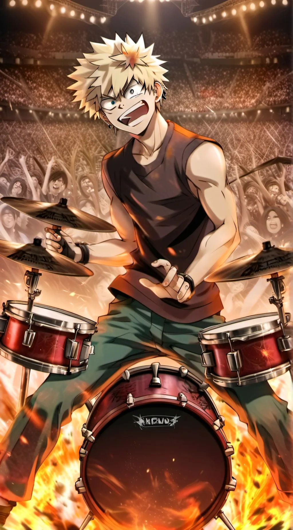 ai character: Bakugo  background