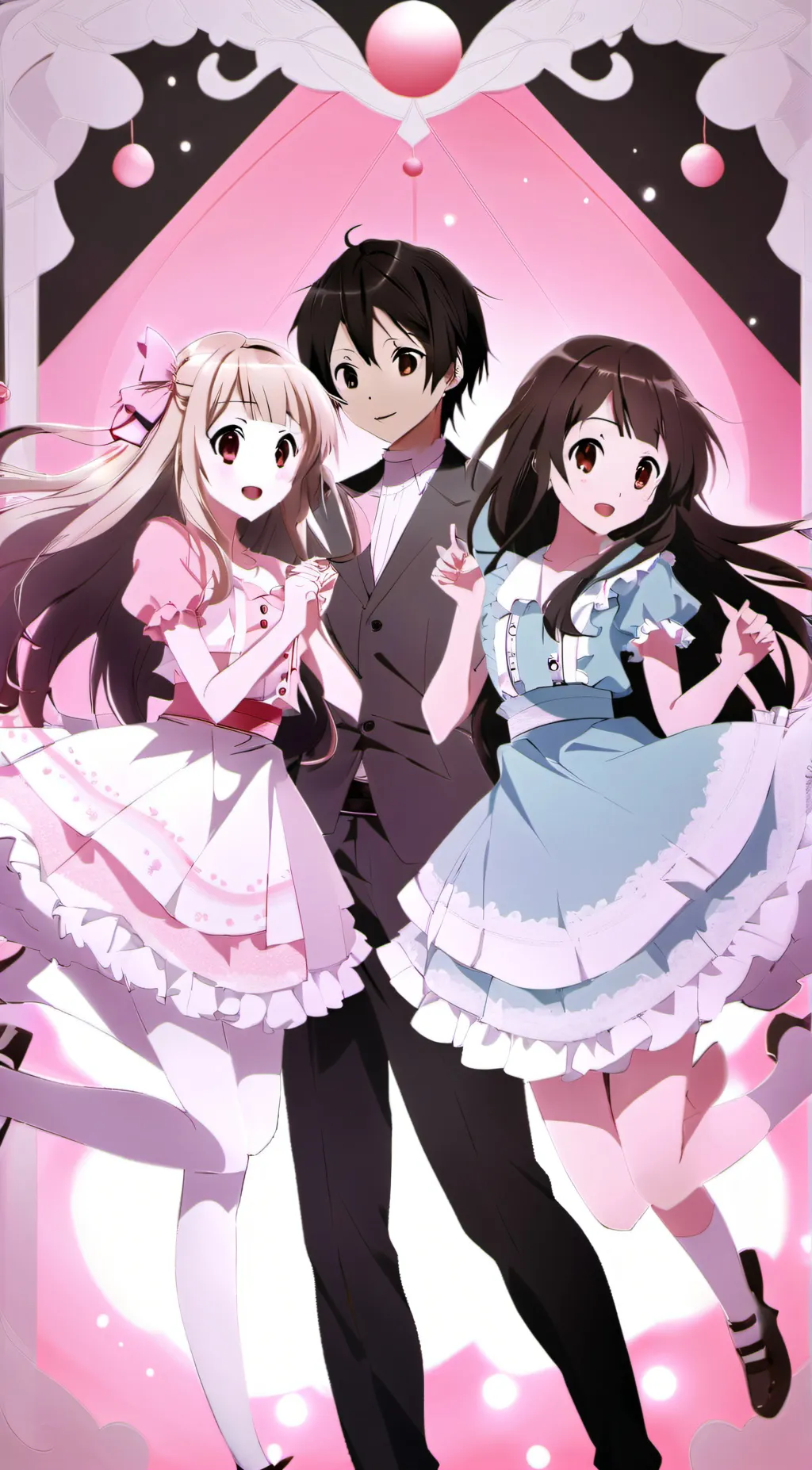 ai character: Blaire,Hana,Edward background