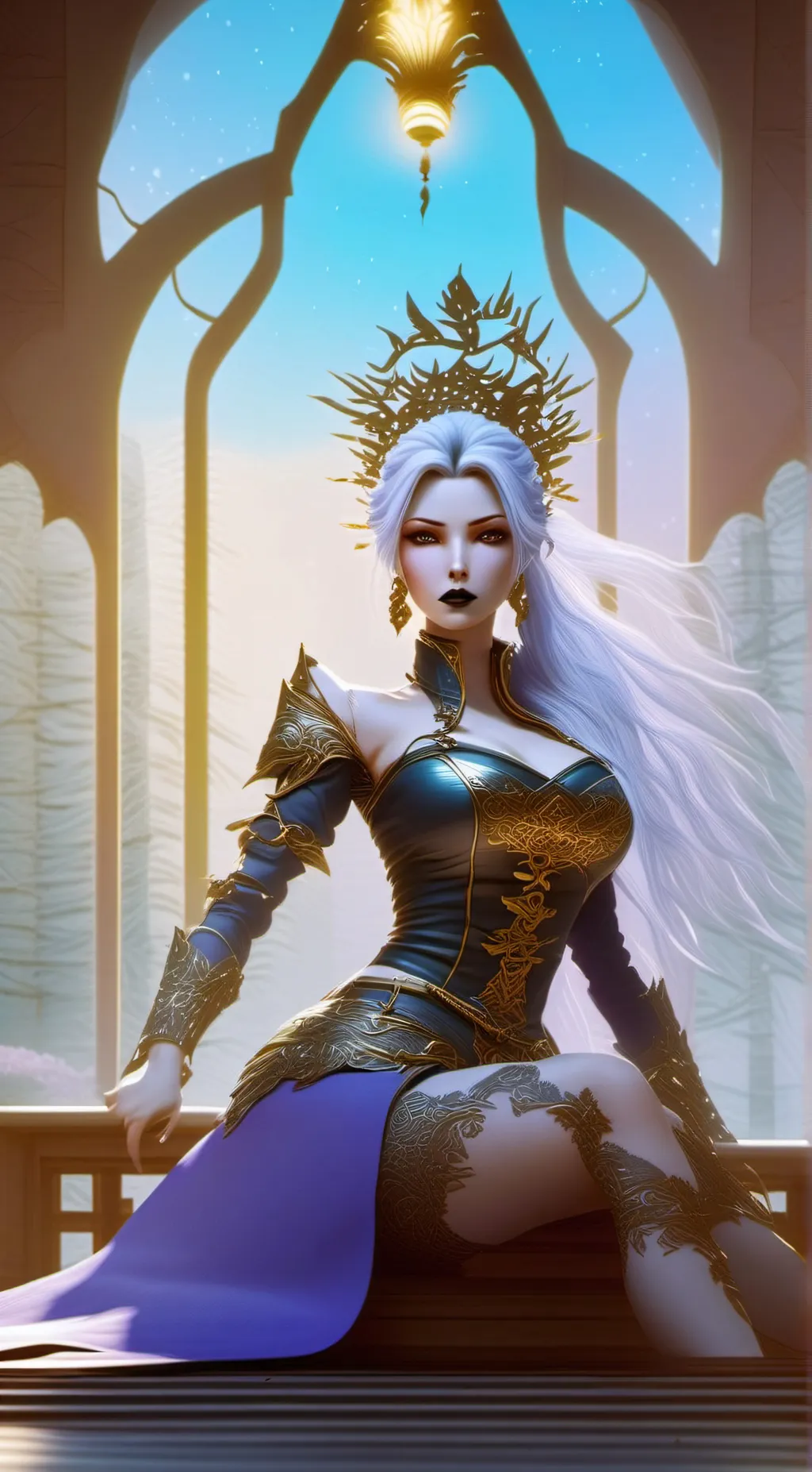 ai character: Melanie Goldilock background