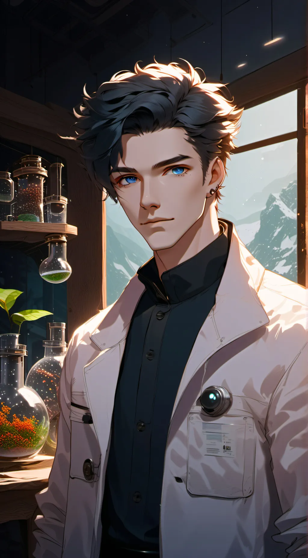 ai character: Dr. Lyric background