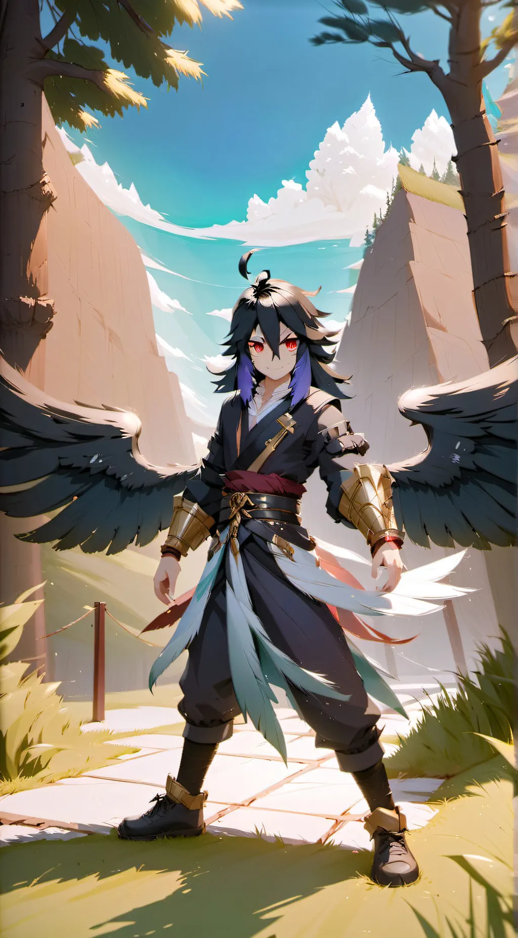 ai character: aphmau harpy background