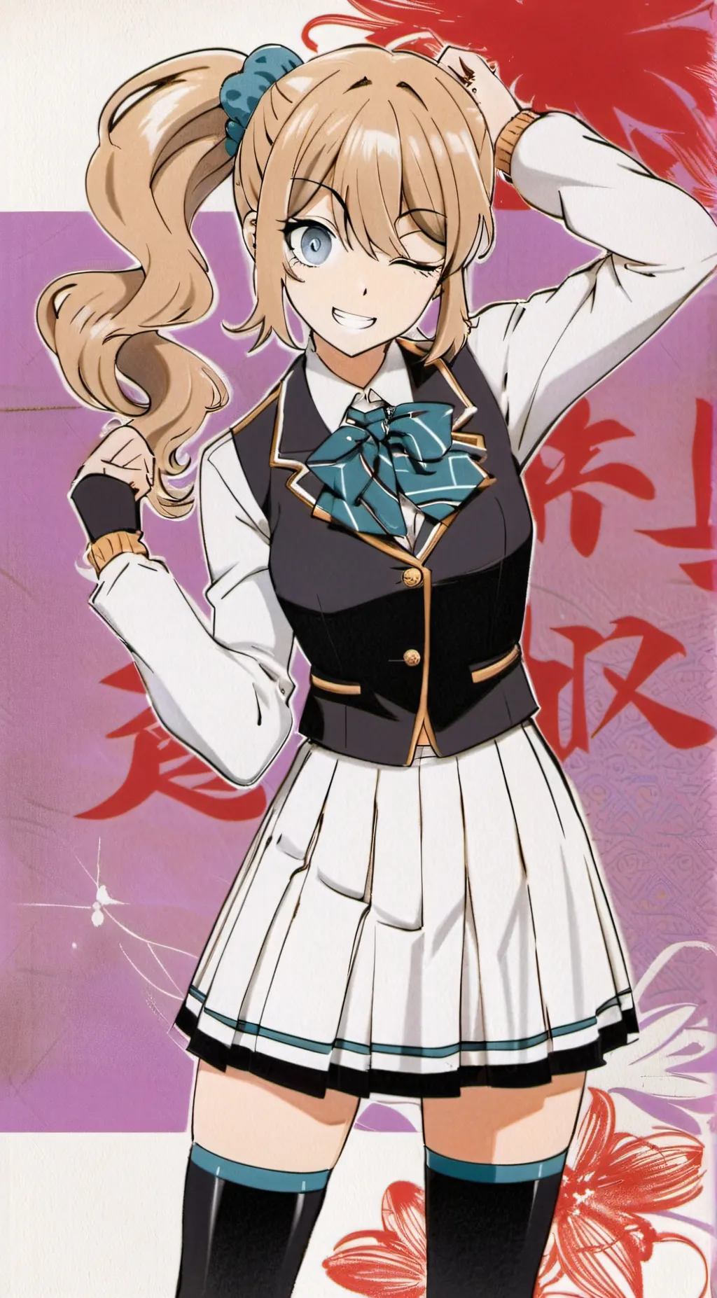 ai character: Aurora background