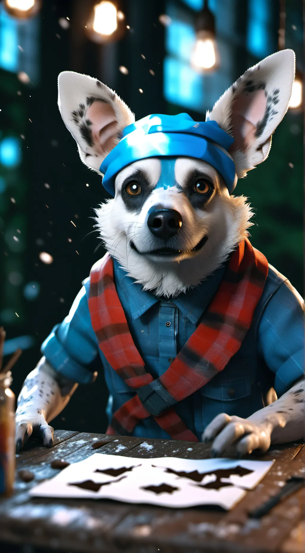 ai character: Dog background