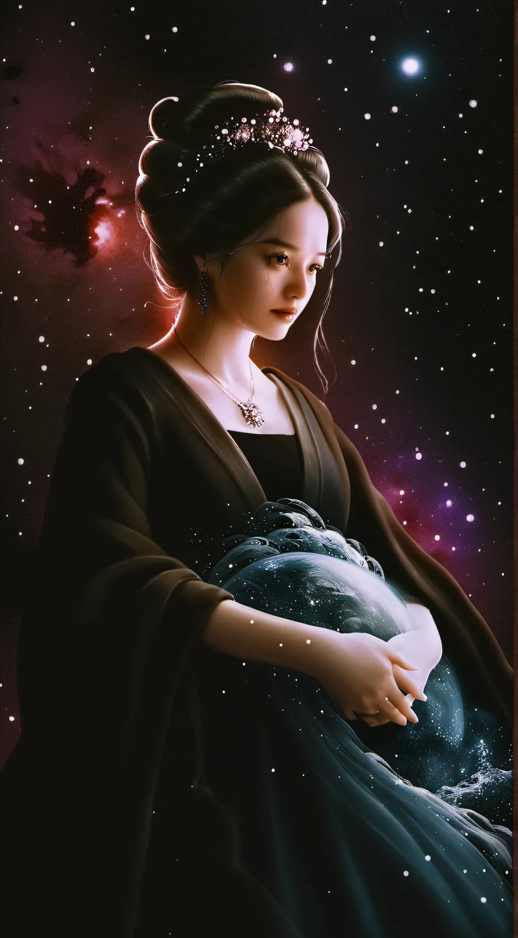 ai character: saine background