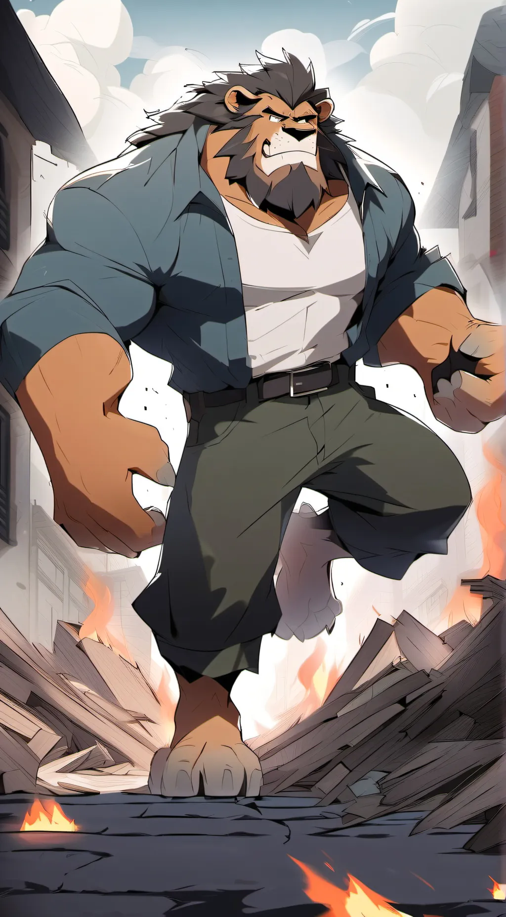 ai character: Fang  background