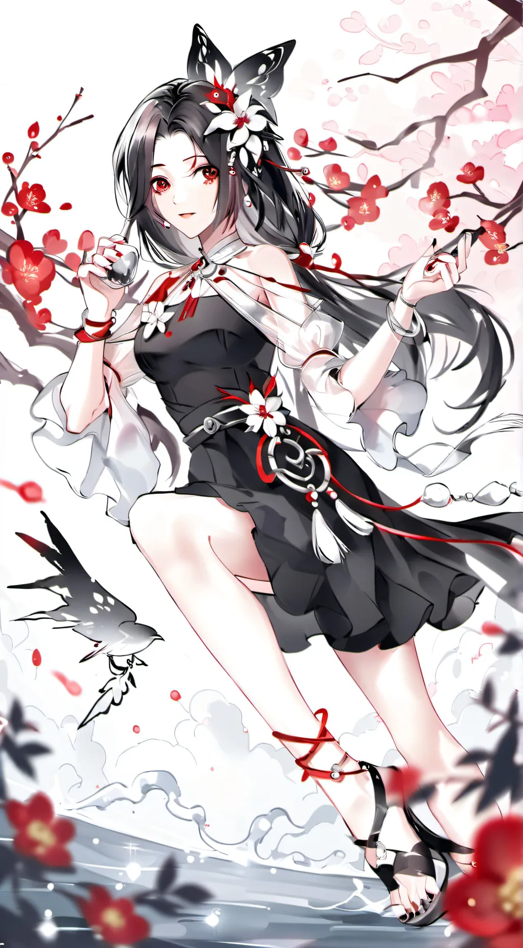 ai character: lovely pretty girl background