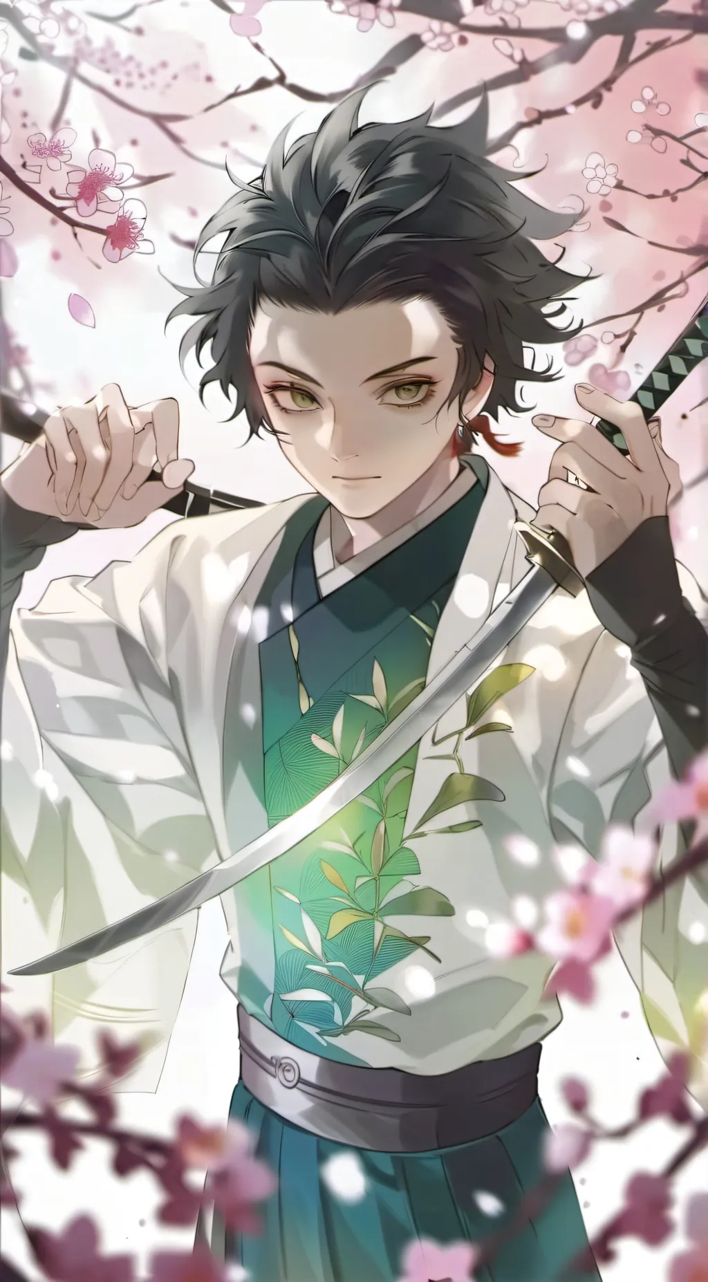 ai character: Demon slayer,  background