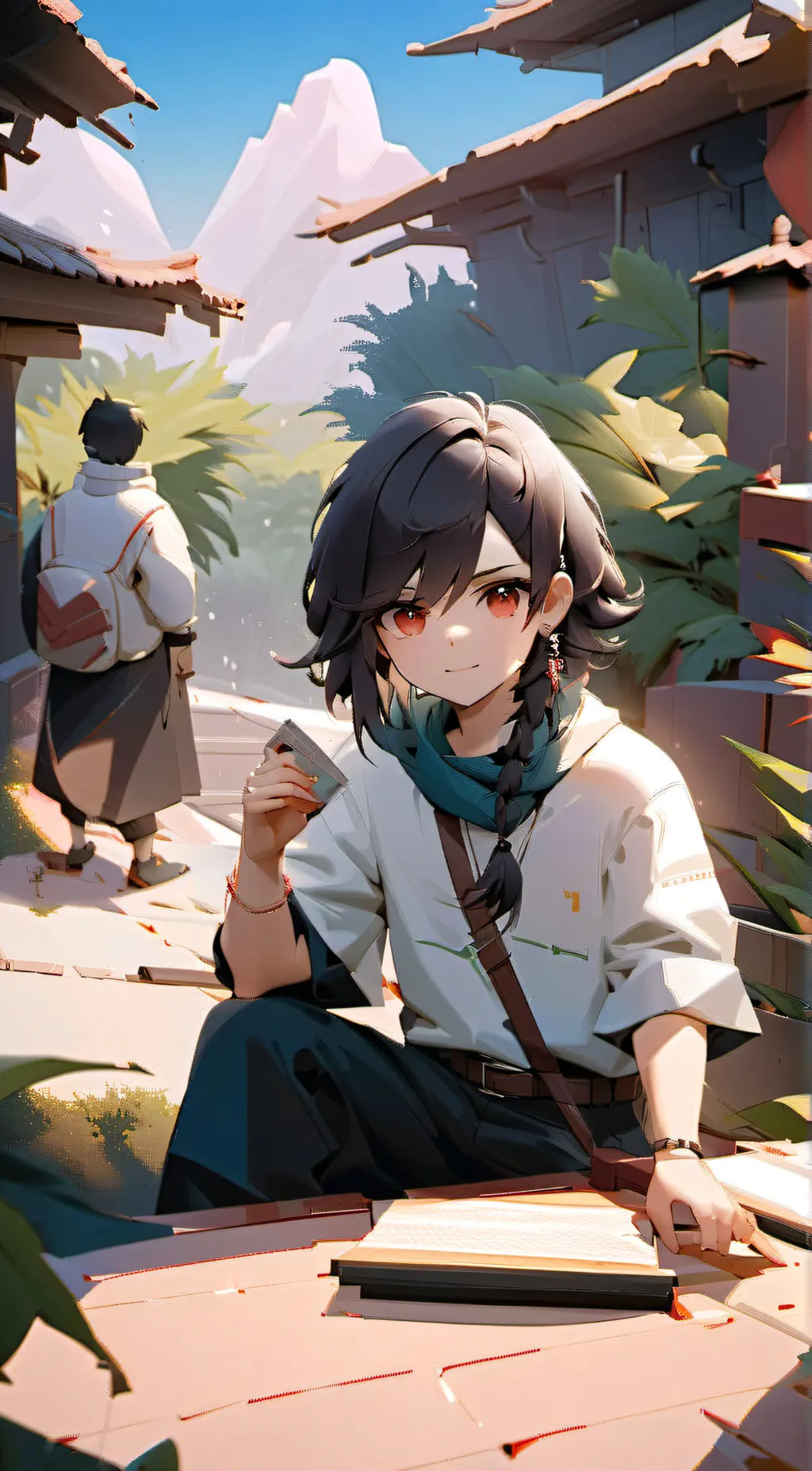 ai character: Amy  background