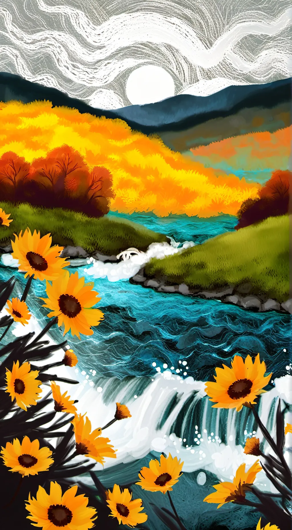 ai character: Alastors dichromia background