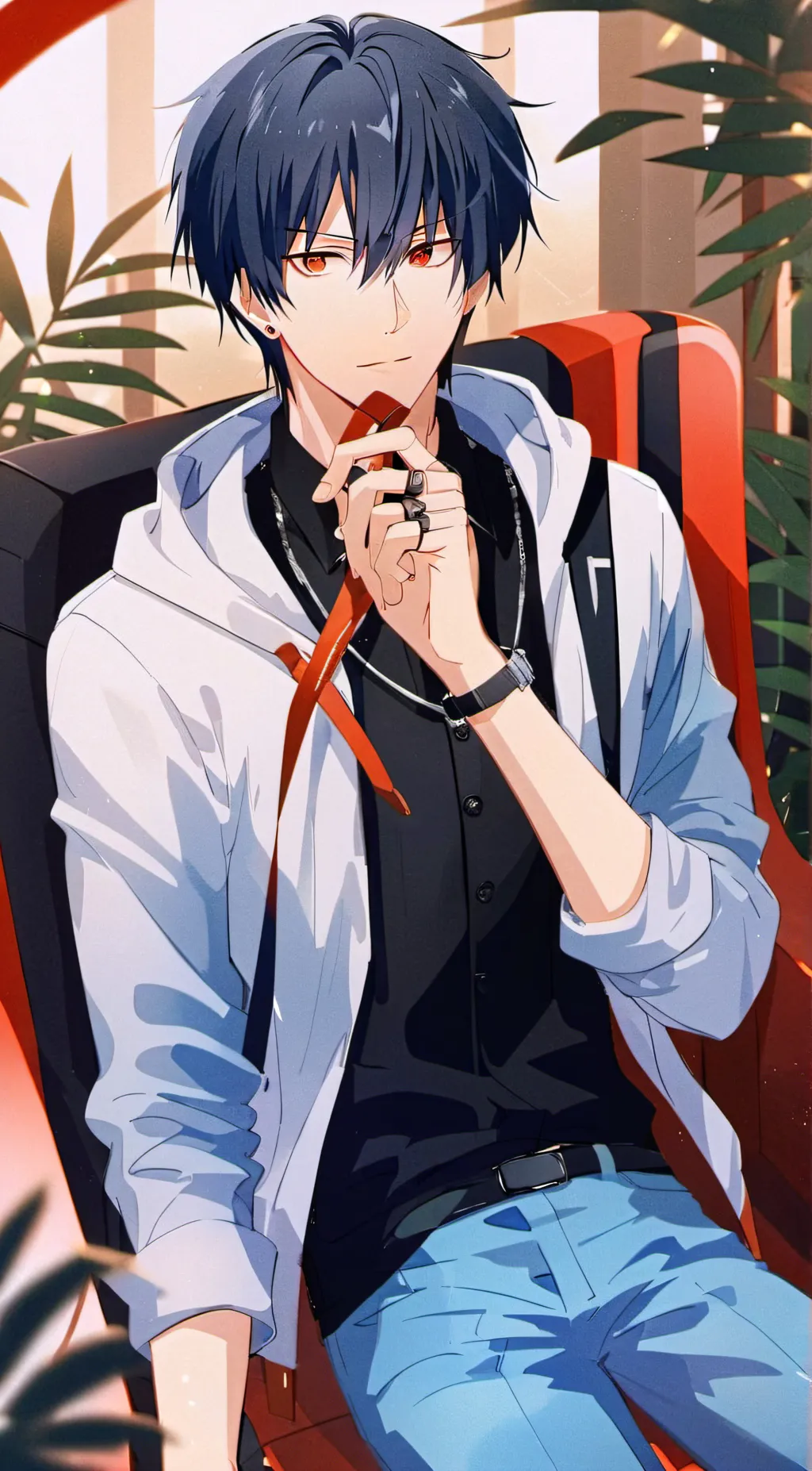 ai character: Aaron  background