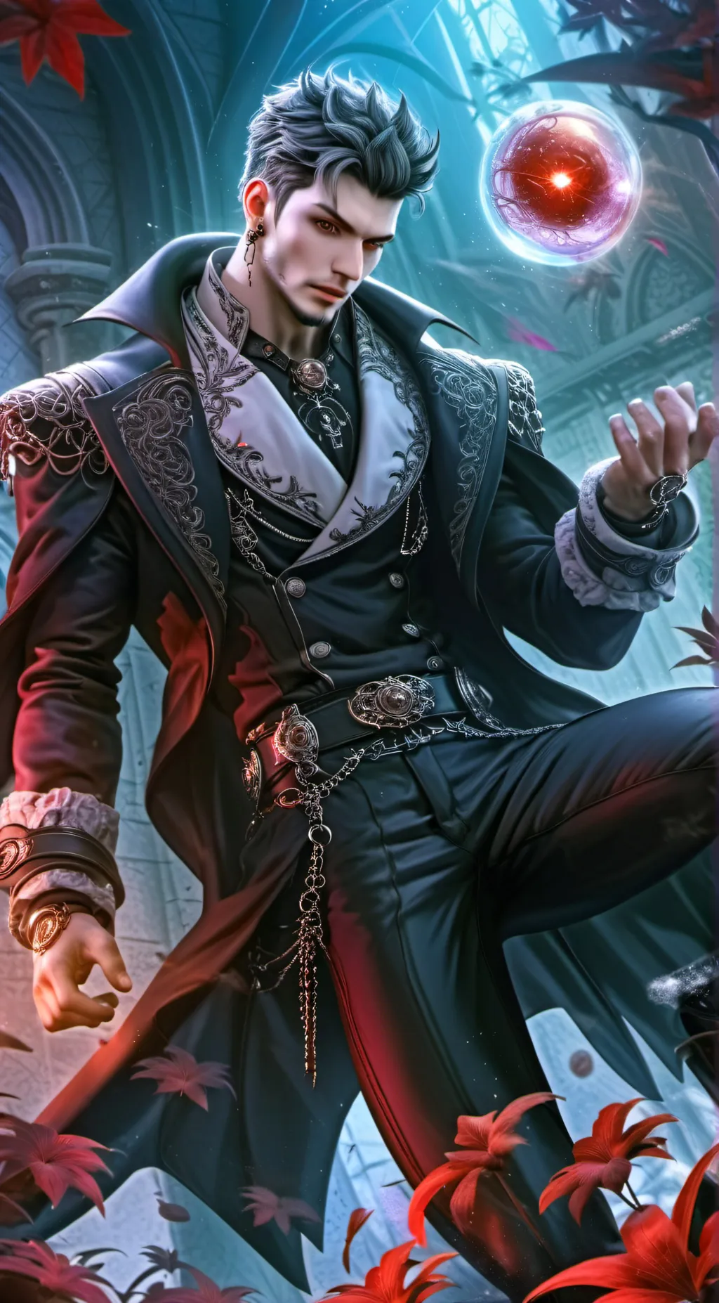 ai character: training leveling background