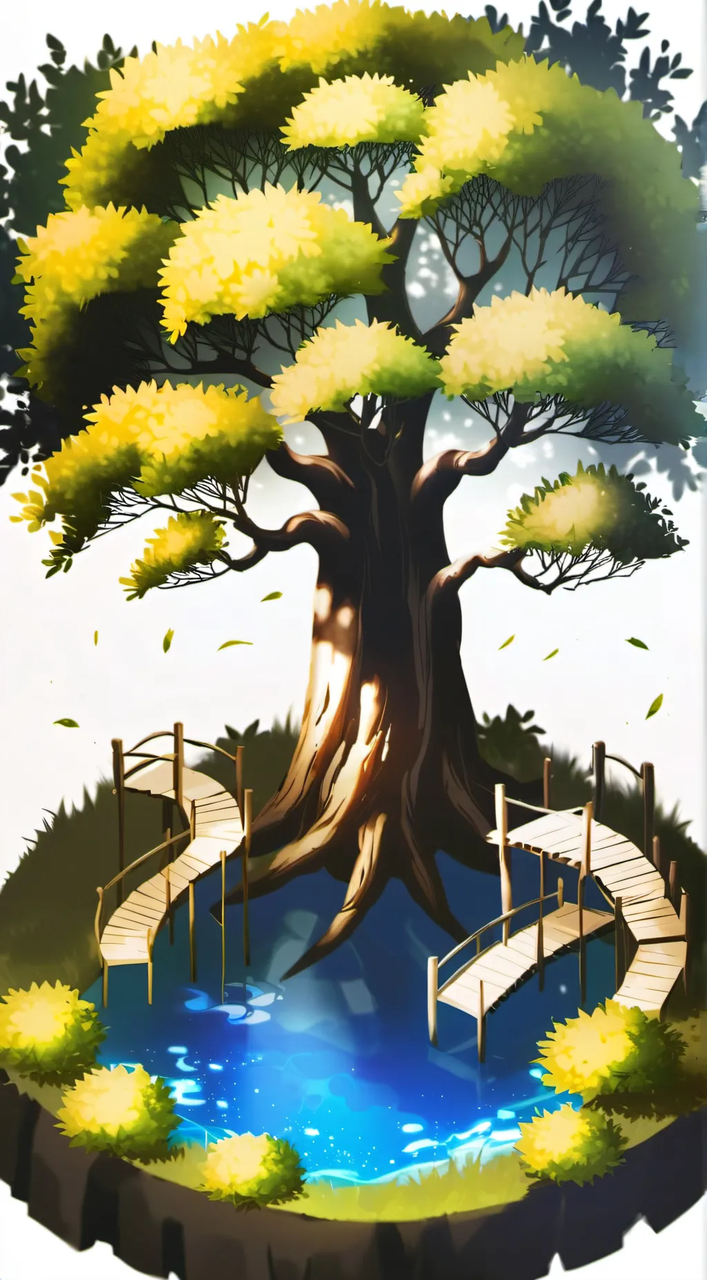 ai character: Earth island background