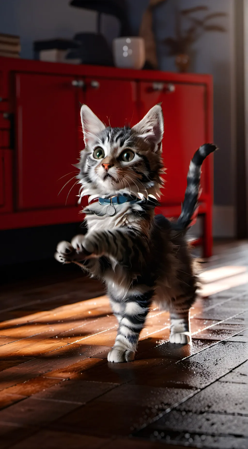 ai character: Twerking kitten background