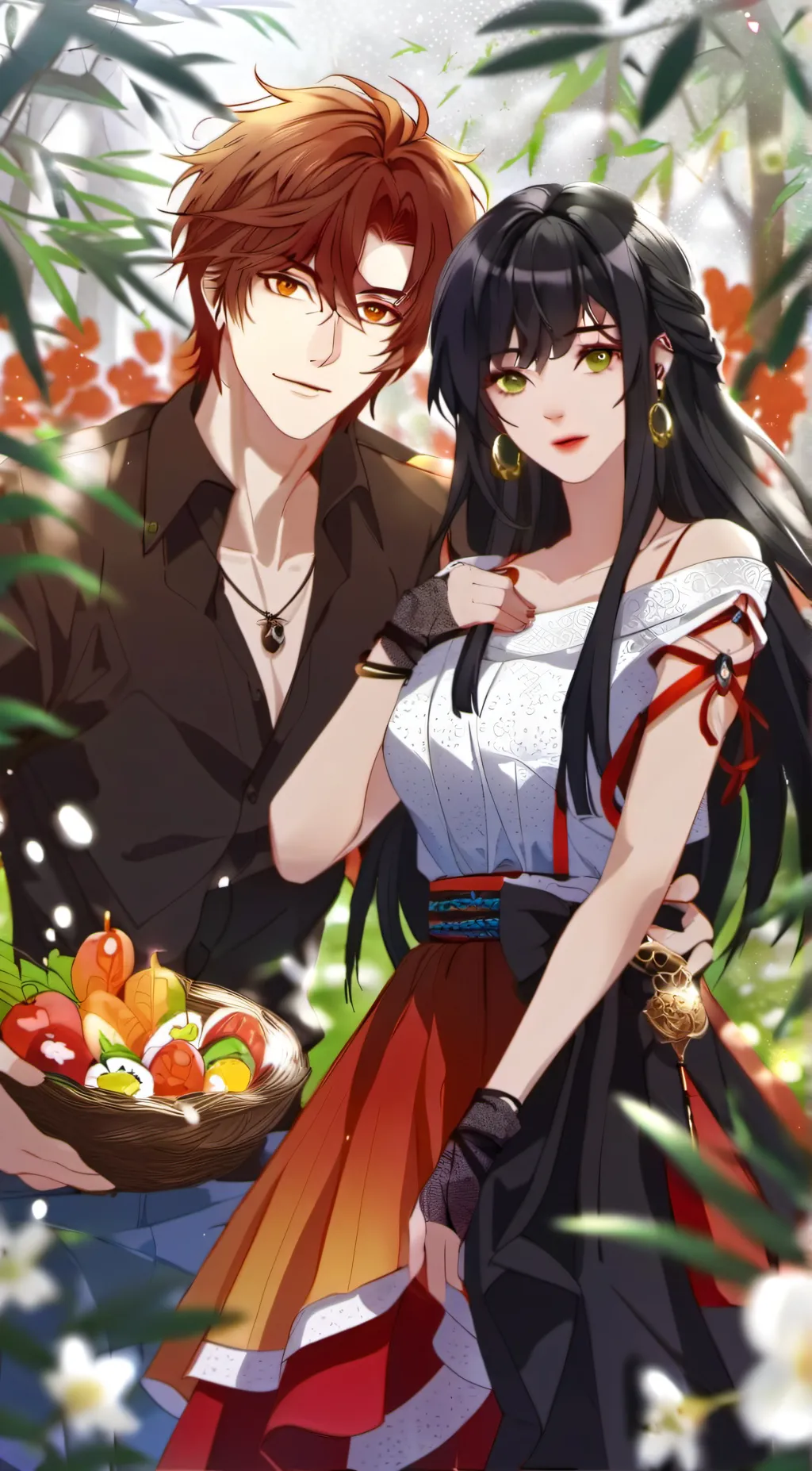 ai character: Jack and Melissa  background