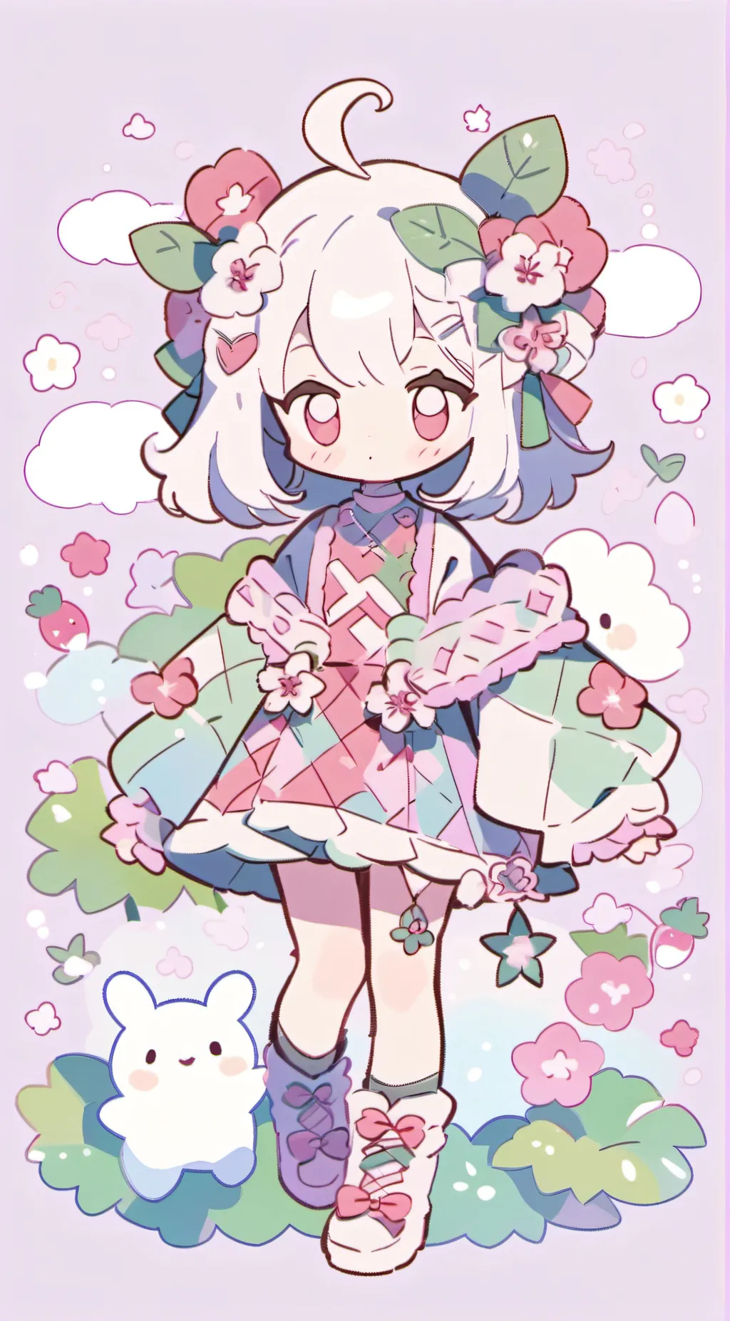 ai character: butterfly background