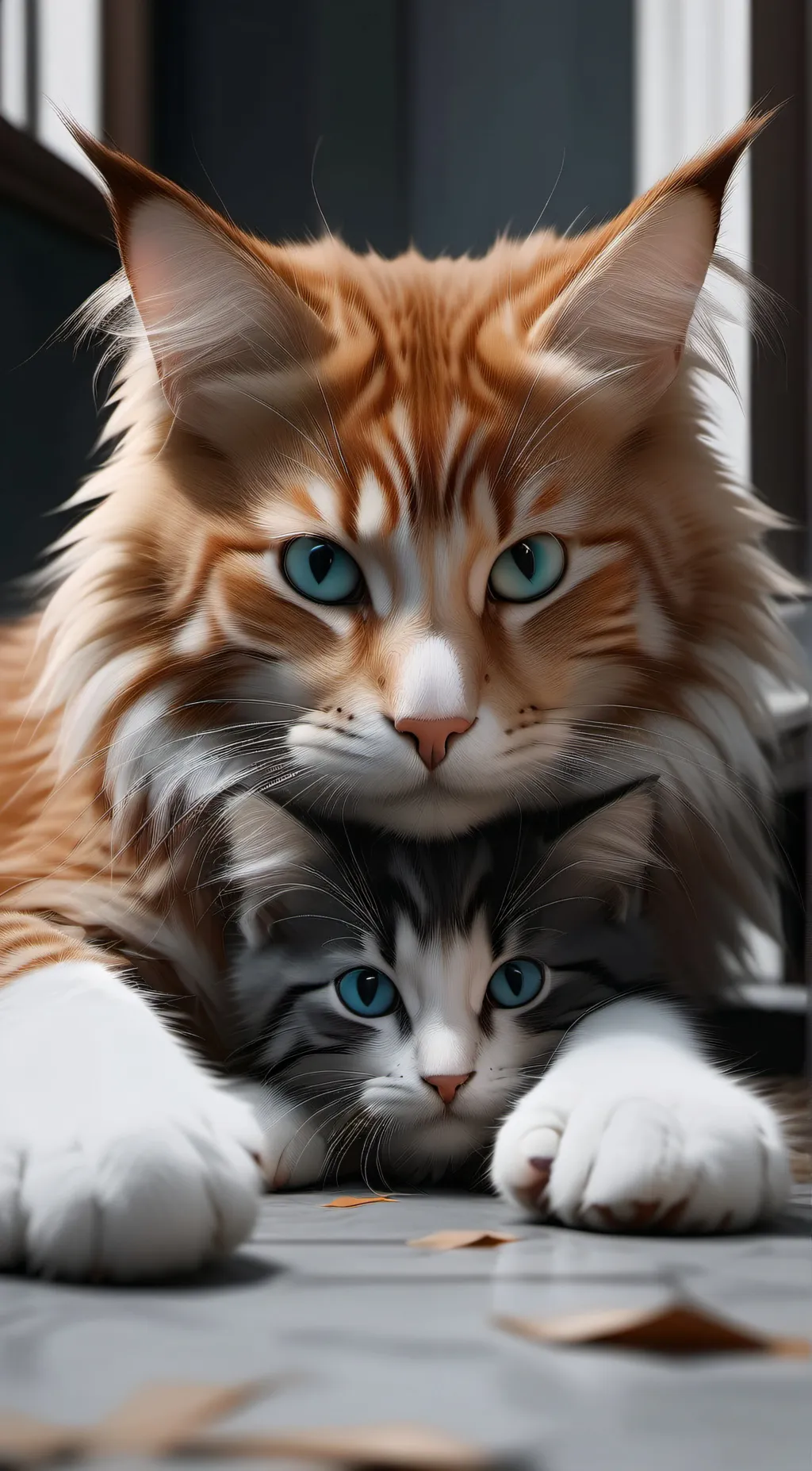 ai character: smiling critters background