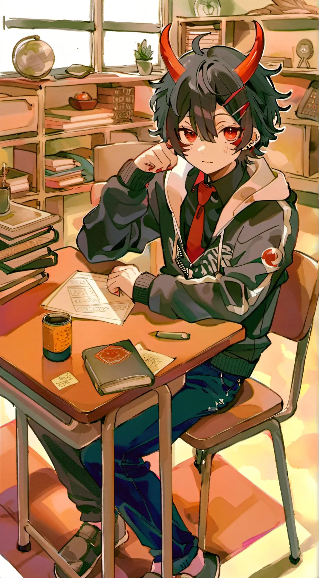 ai character: Aaron background