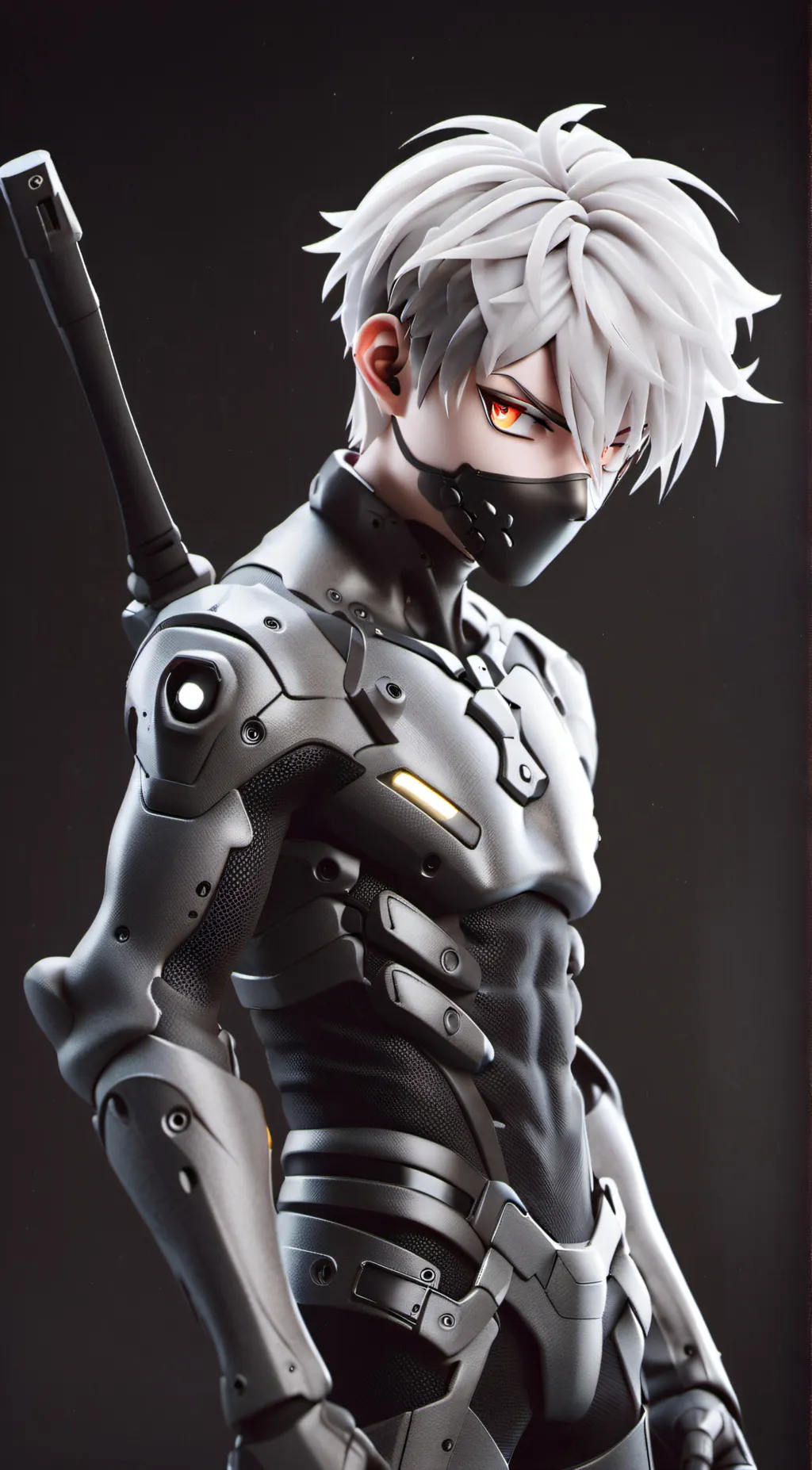 ai character: Grey Ghost background