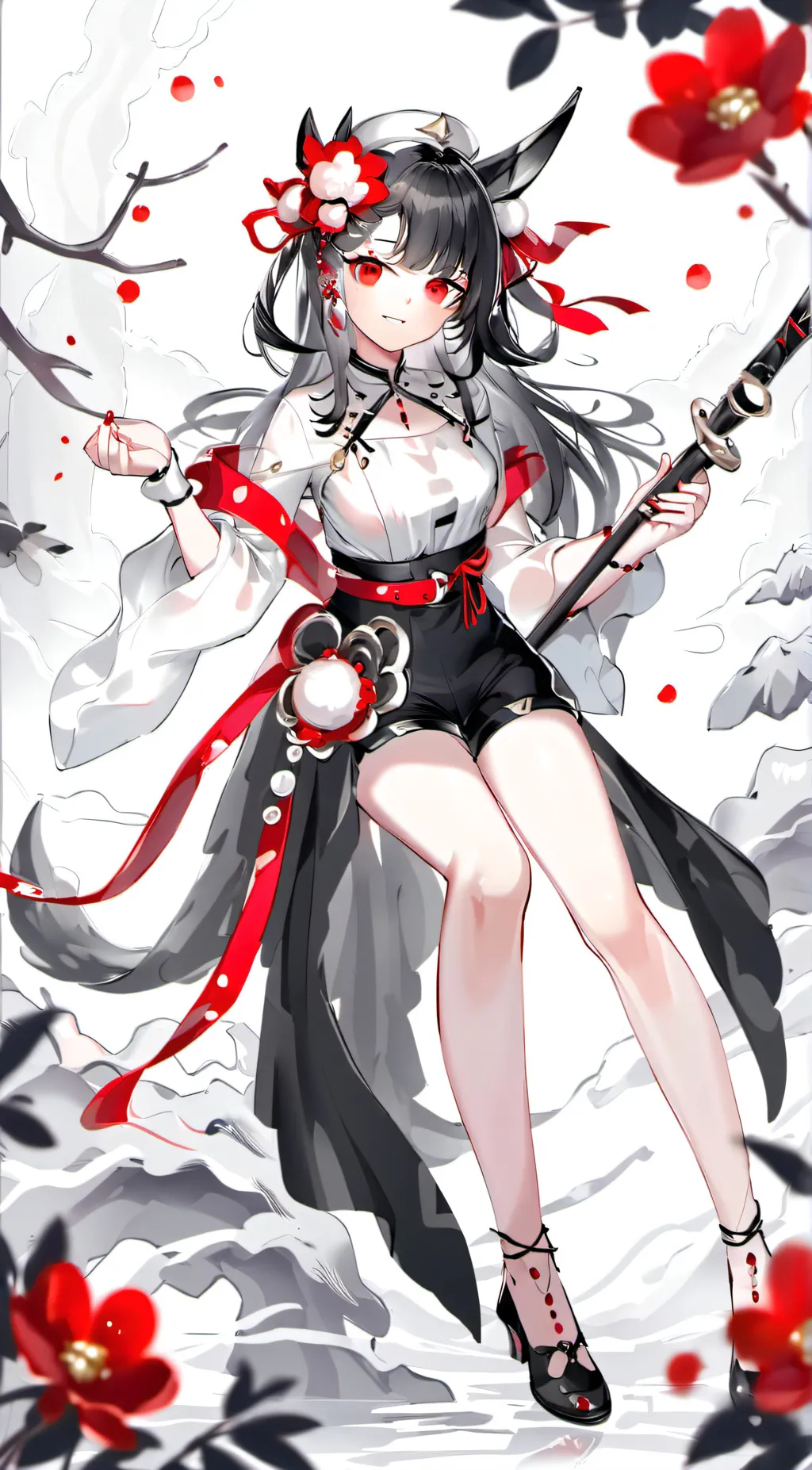 ai character: Flora background