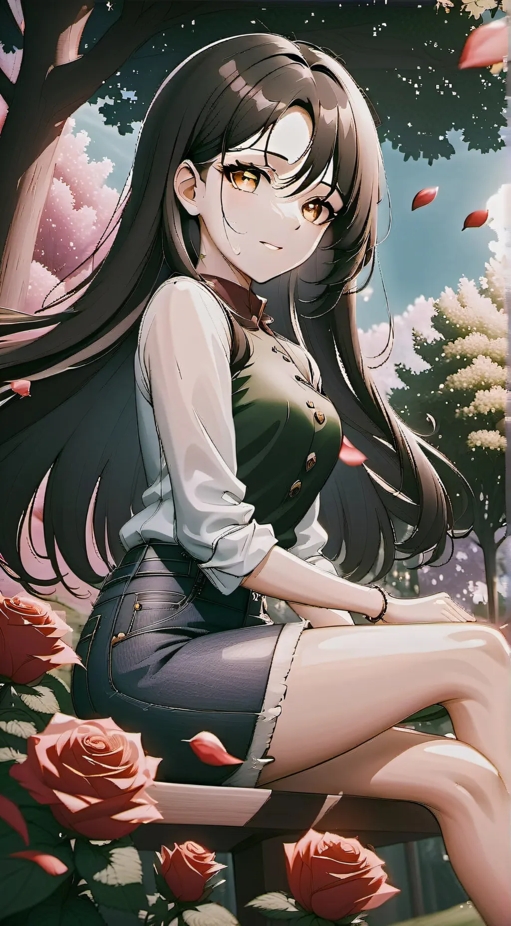 ai character: Rose background