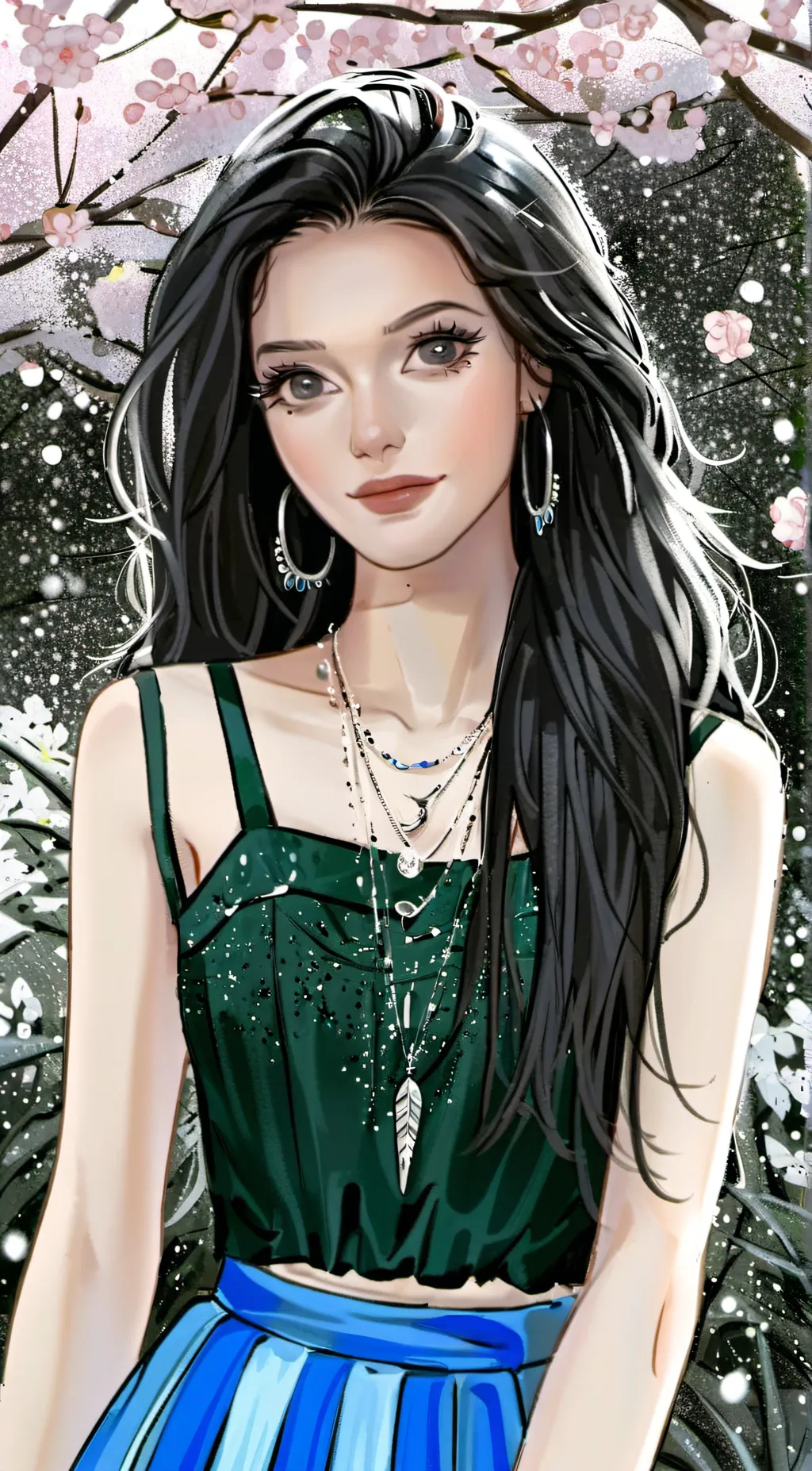 ai character: ♾️💕summer💕♾️ background