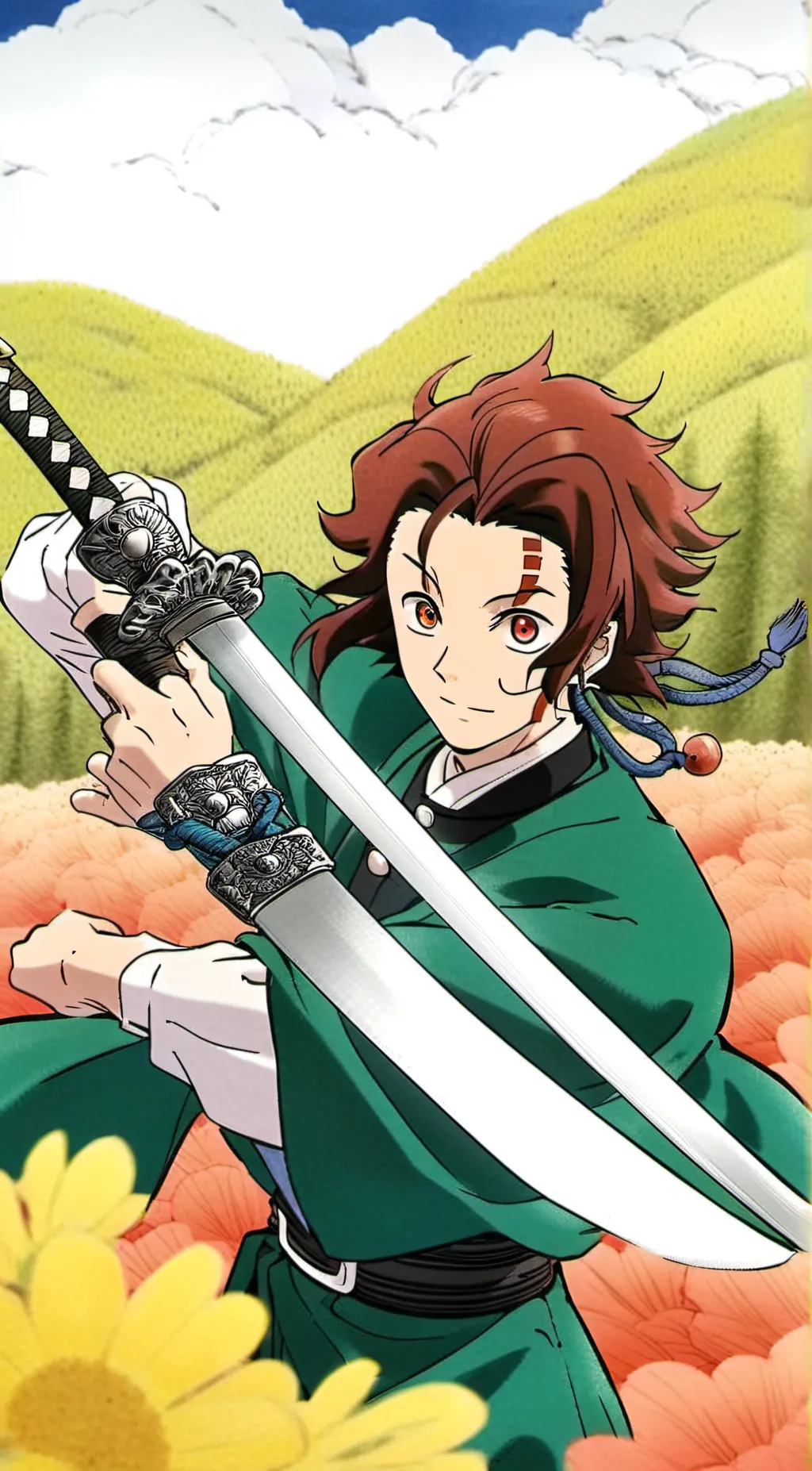 ai character: Tanjiro background