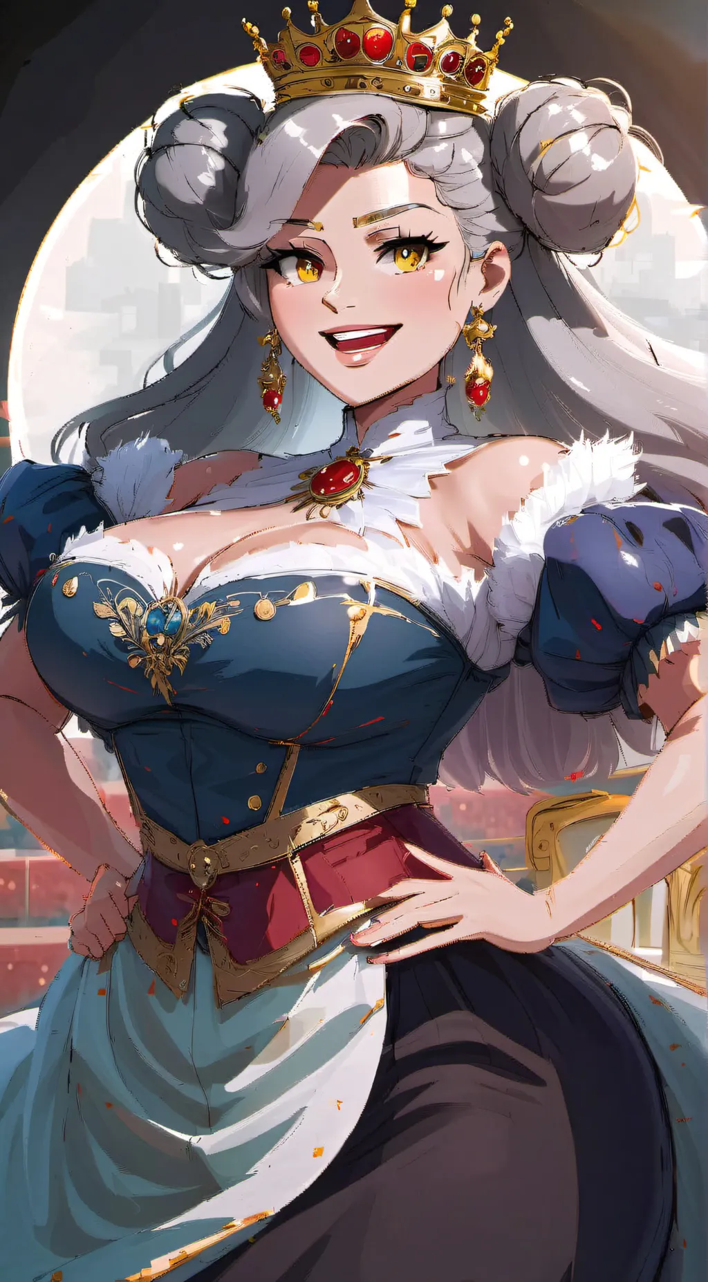 ai character: The Queen (Cuphead background