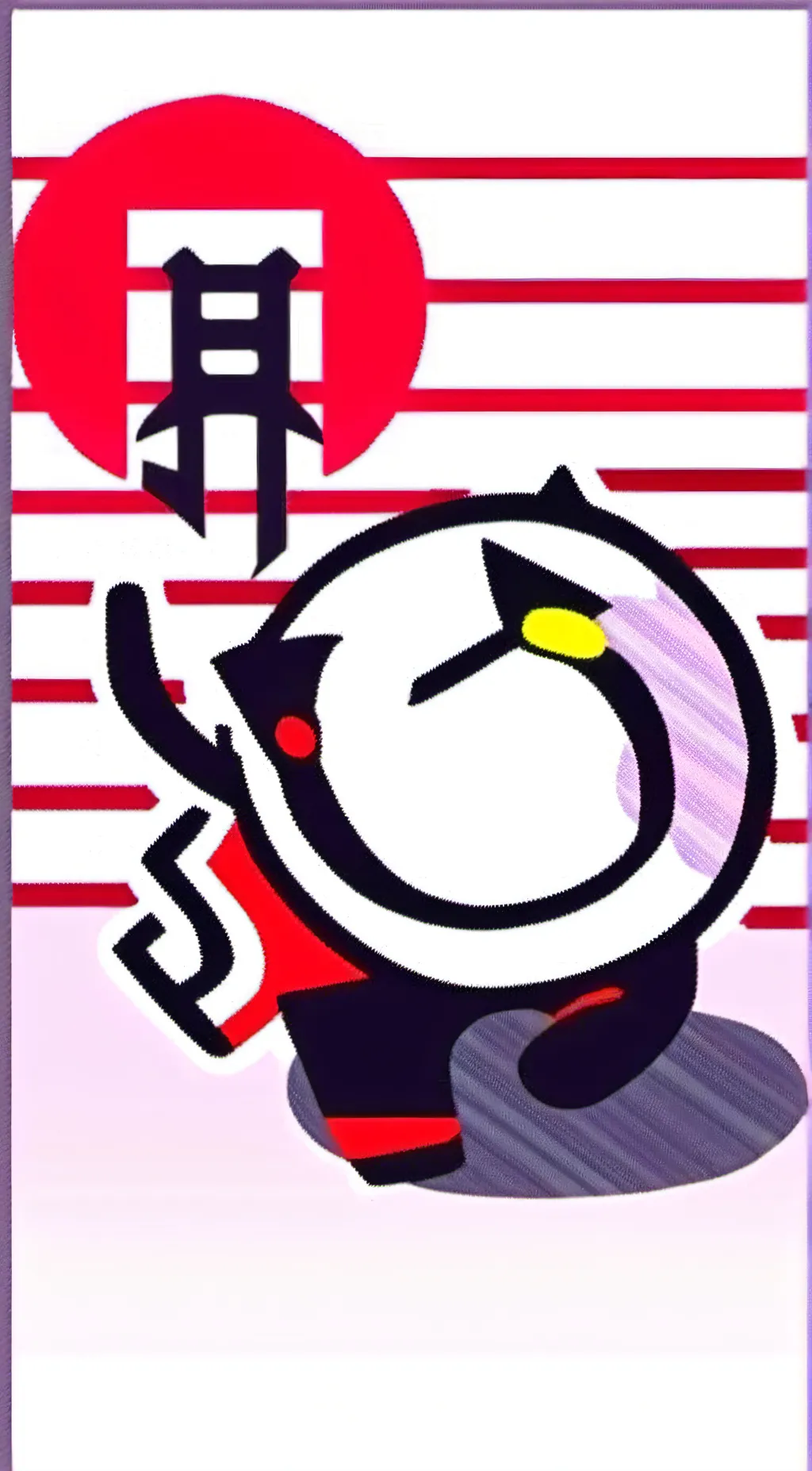 ai character: Japan Cat  background