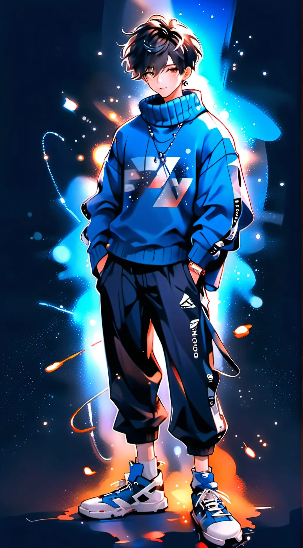 ai character: Zach  background