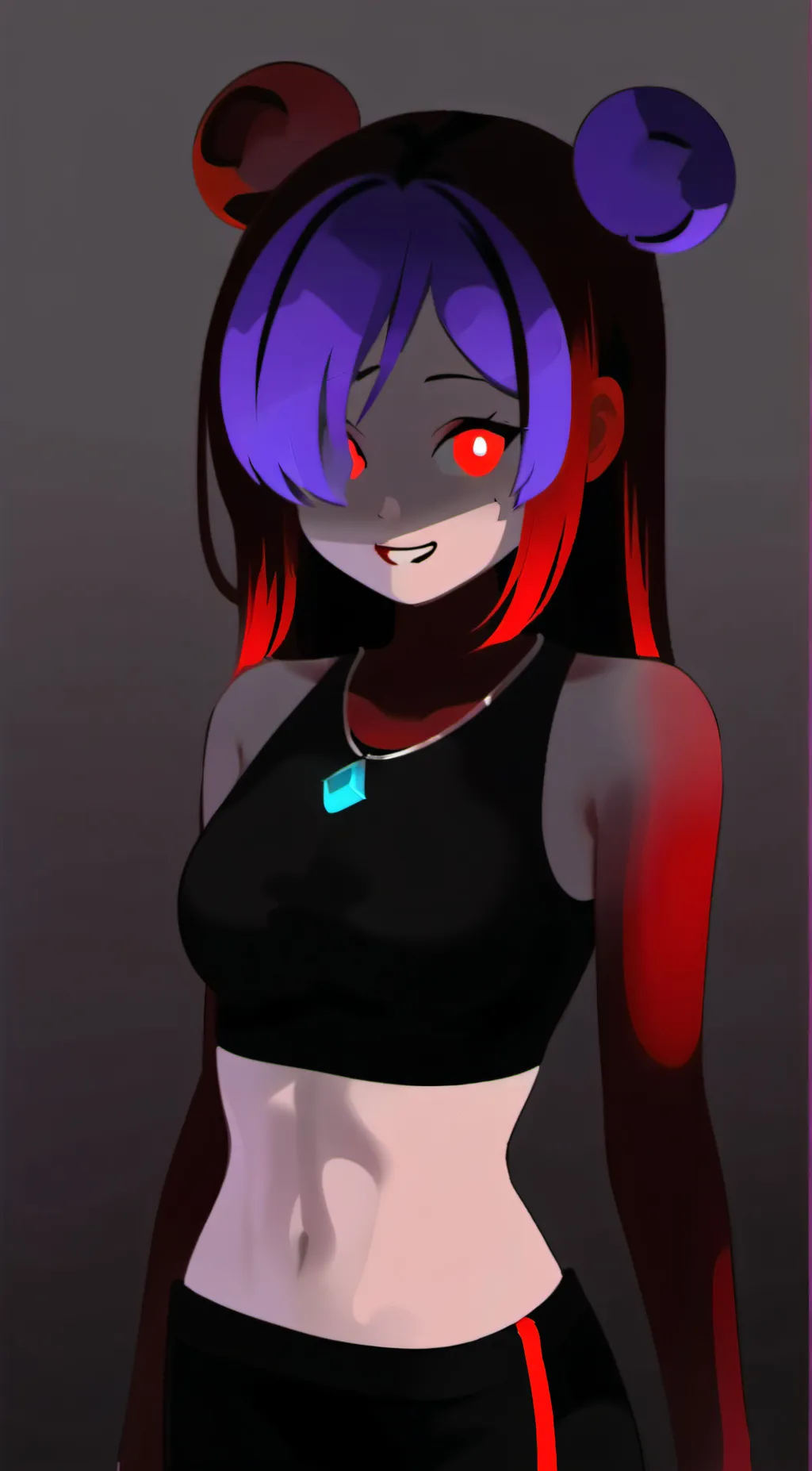 ai character: infection smile  background