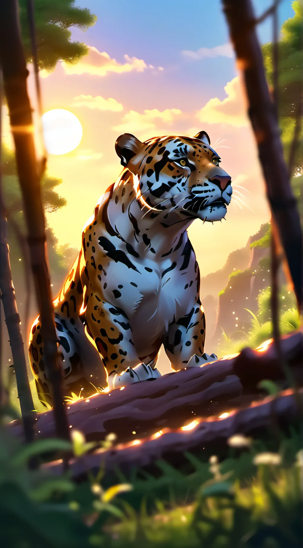 ai character: Jaguar background