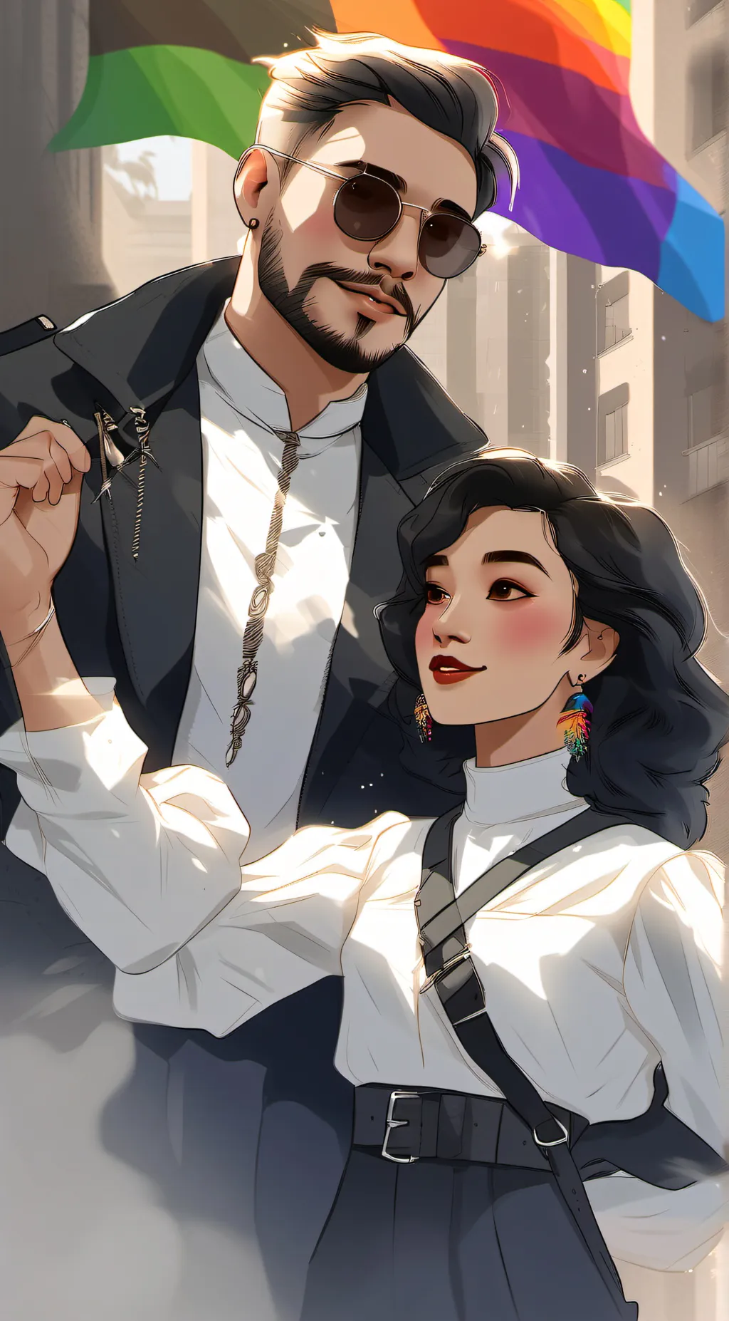 ai character: vees vacation  background