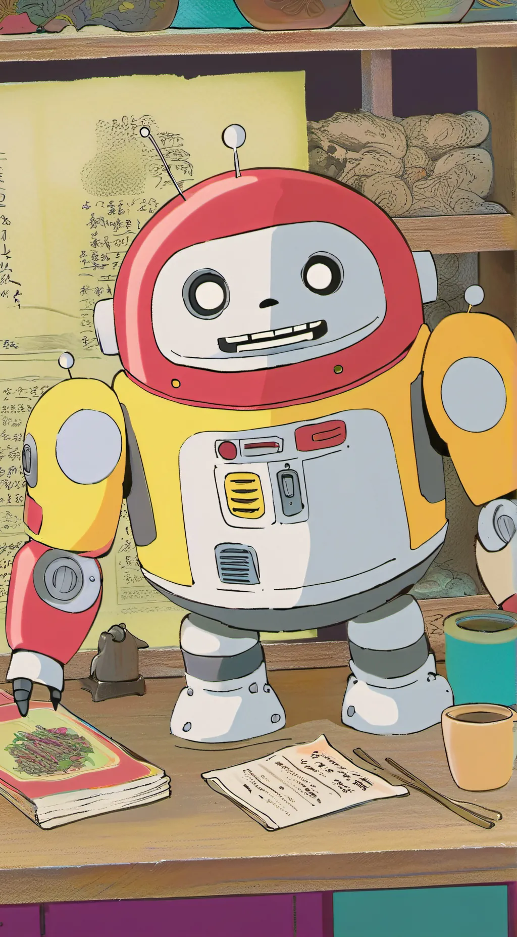 ai character: Robot  background