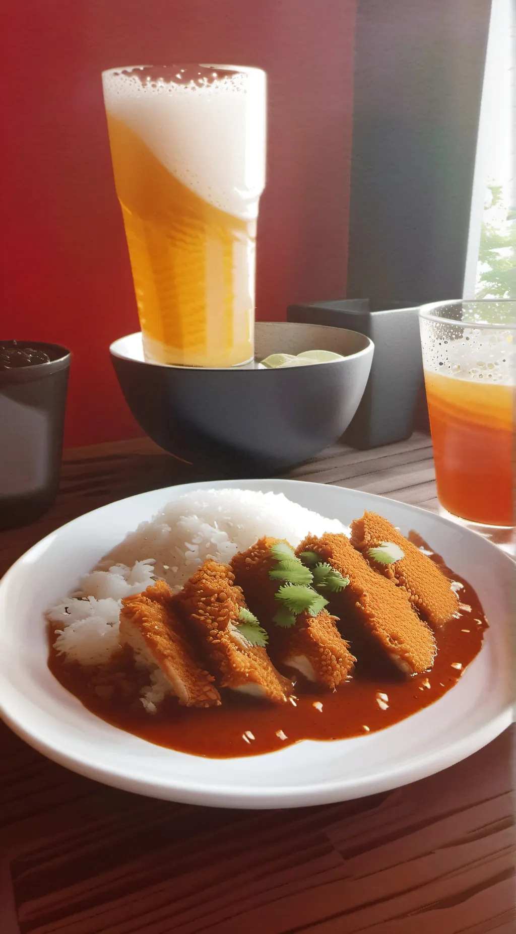 ai character: food  background