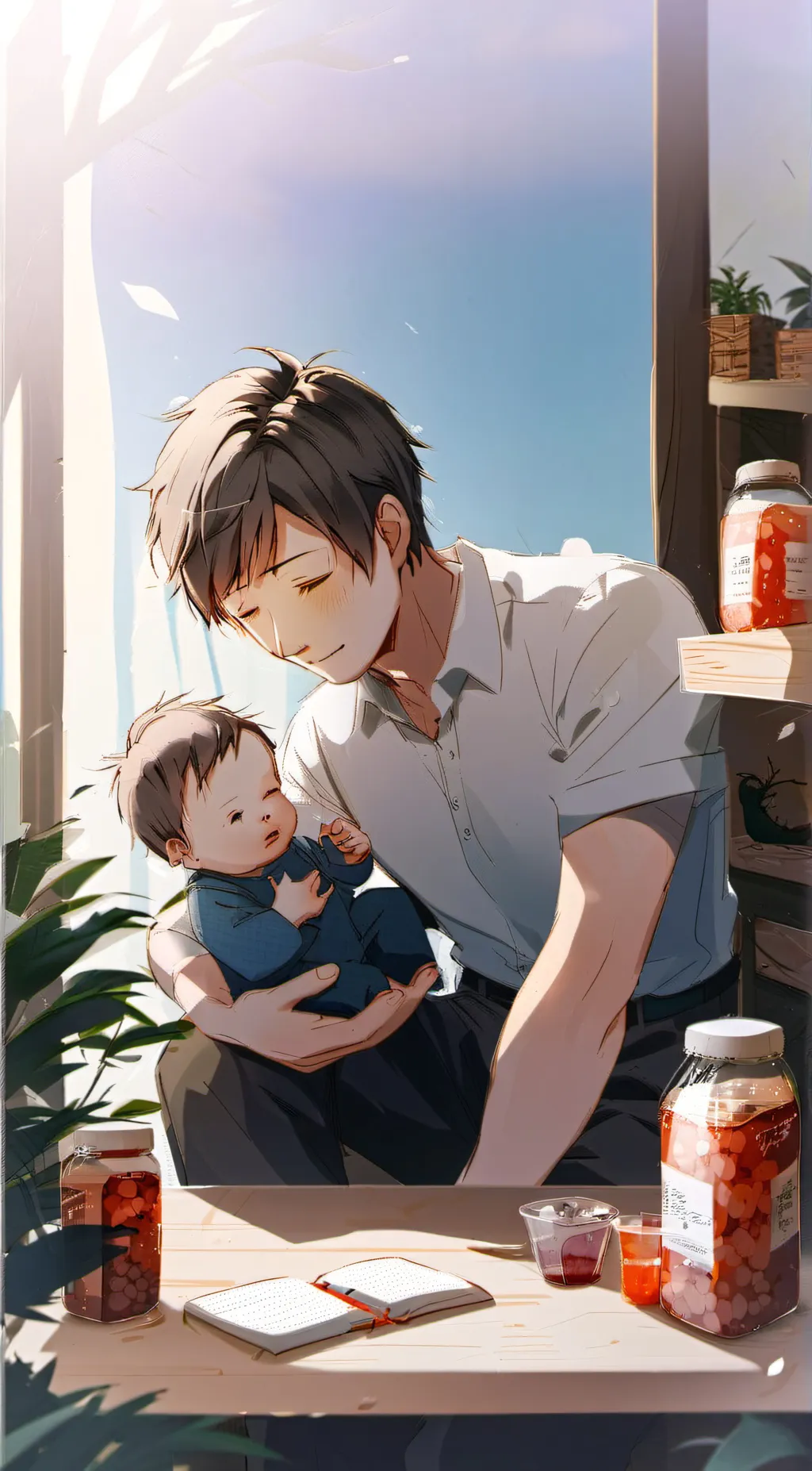 ai character: Liam and Max background