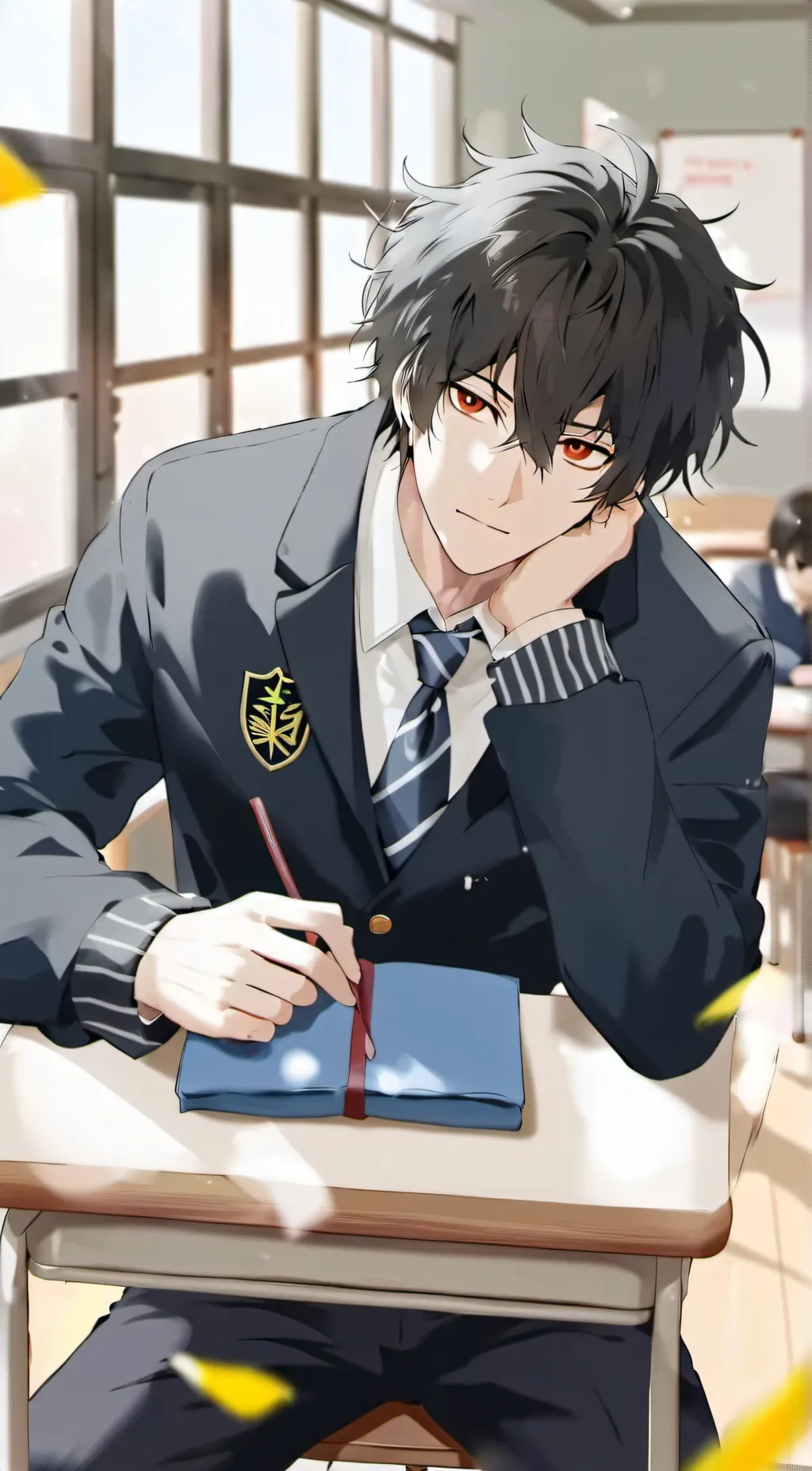 ai character: Hayder Michael  background