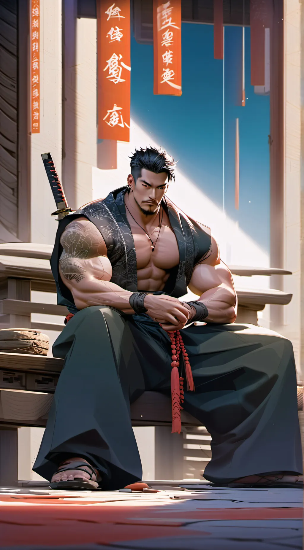 ai character: Tarou background