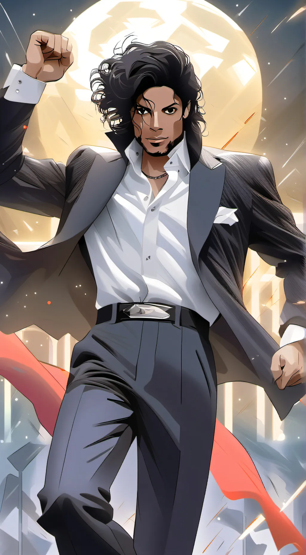 ai character: Michael Jackson he background