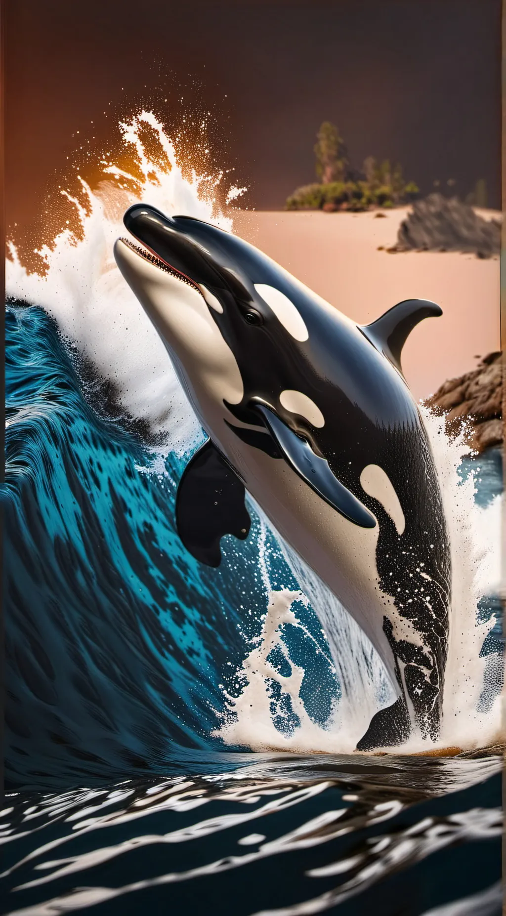 ai character: Whale background