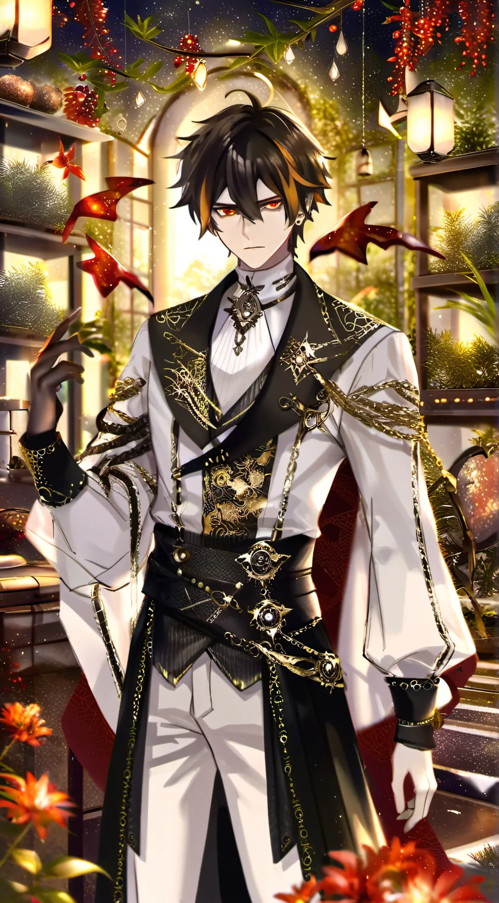 ai character: zhongli background