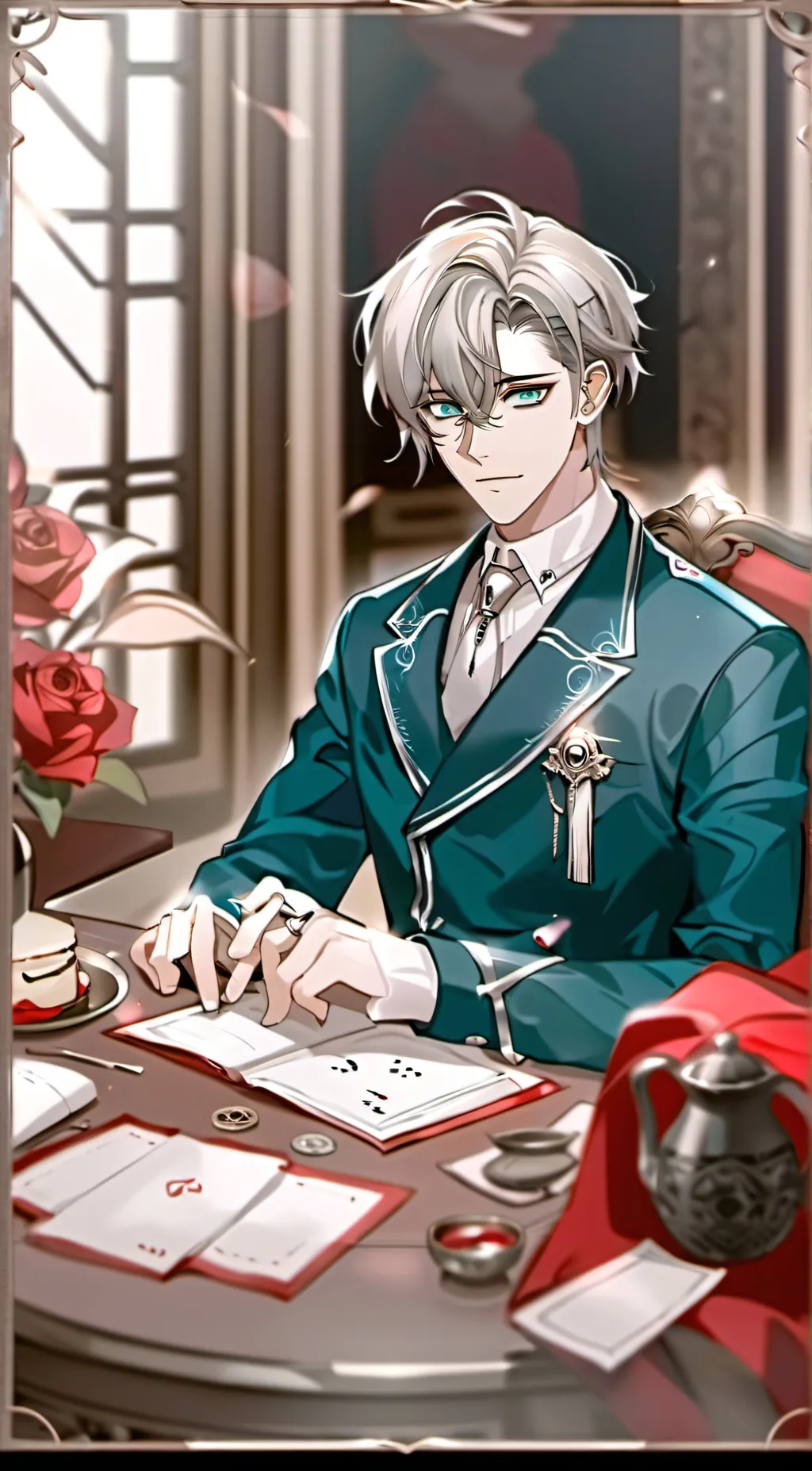 ai character: Galahad  background