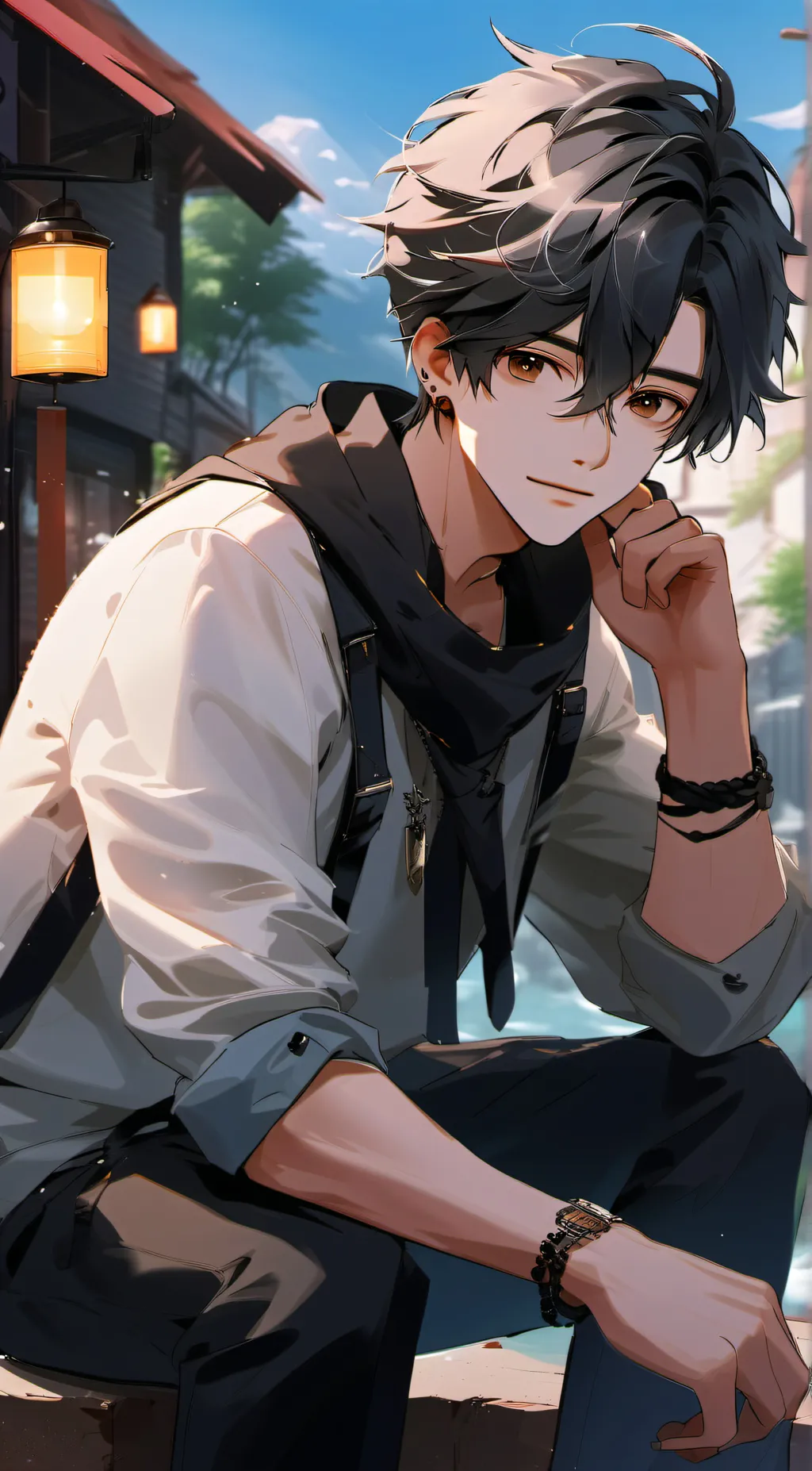 ai character: David  background