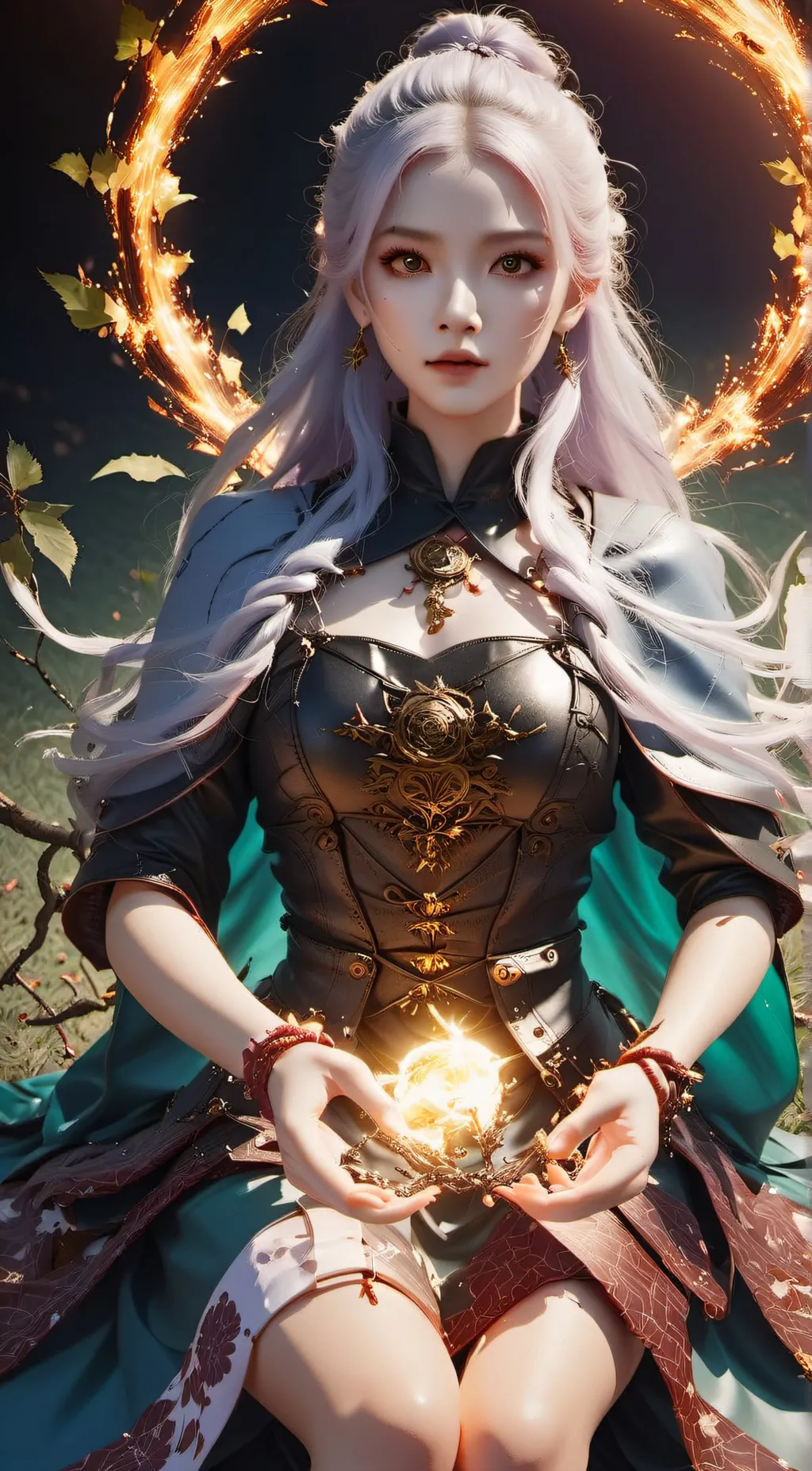 ai character: Rin highleaf  background