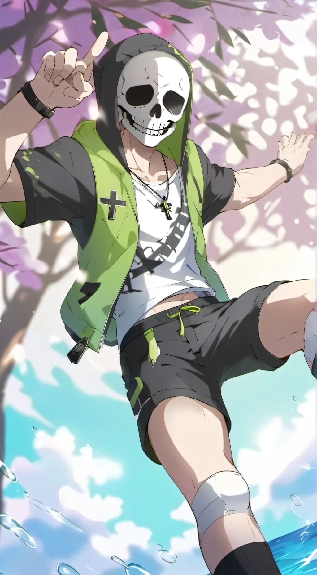 ai character: cross sans background