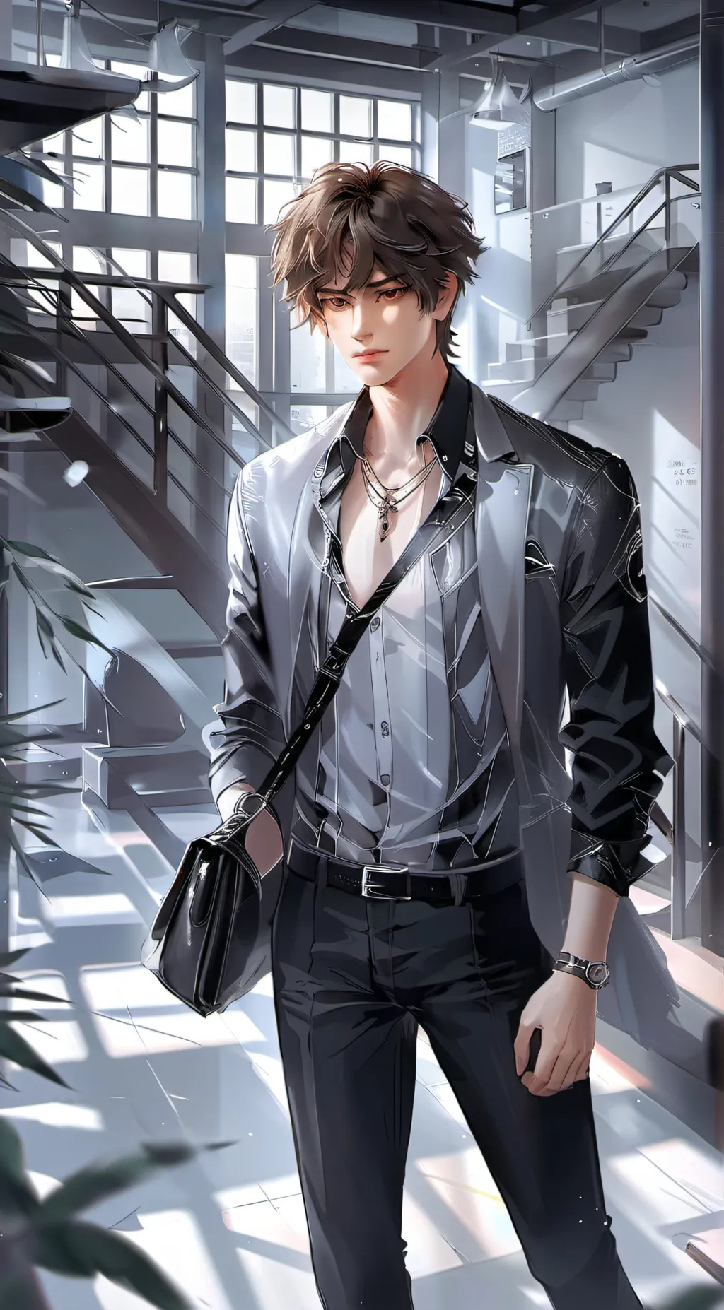 ai character: Damian background