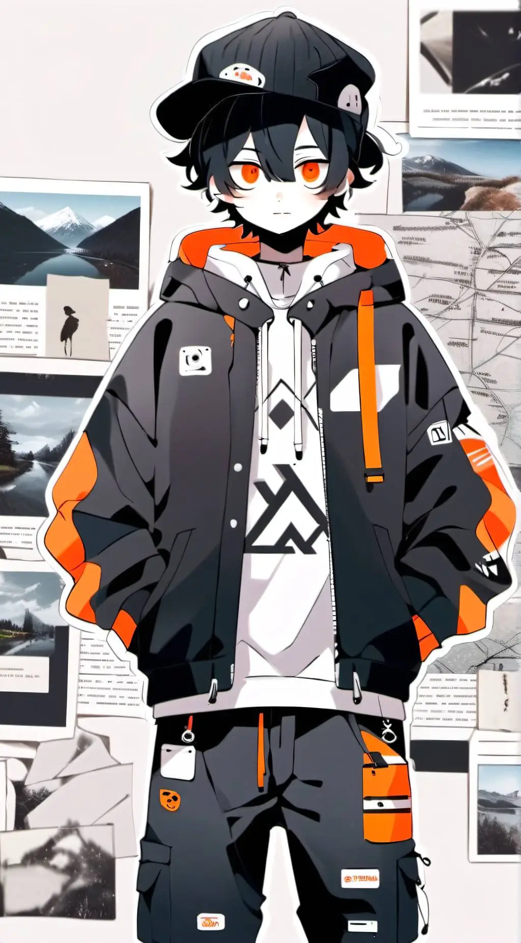 ai character: Grey hat Master  background