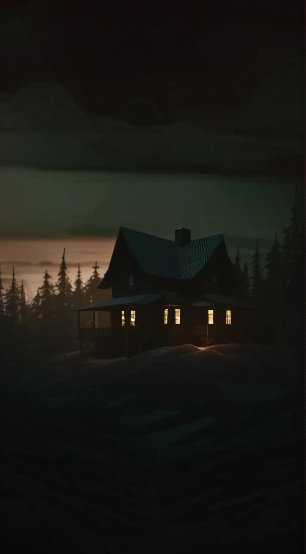 ai character: •Satellite city• background