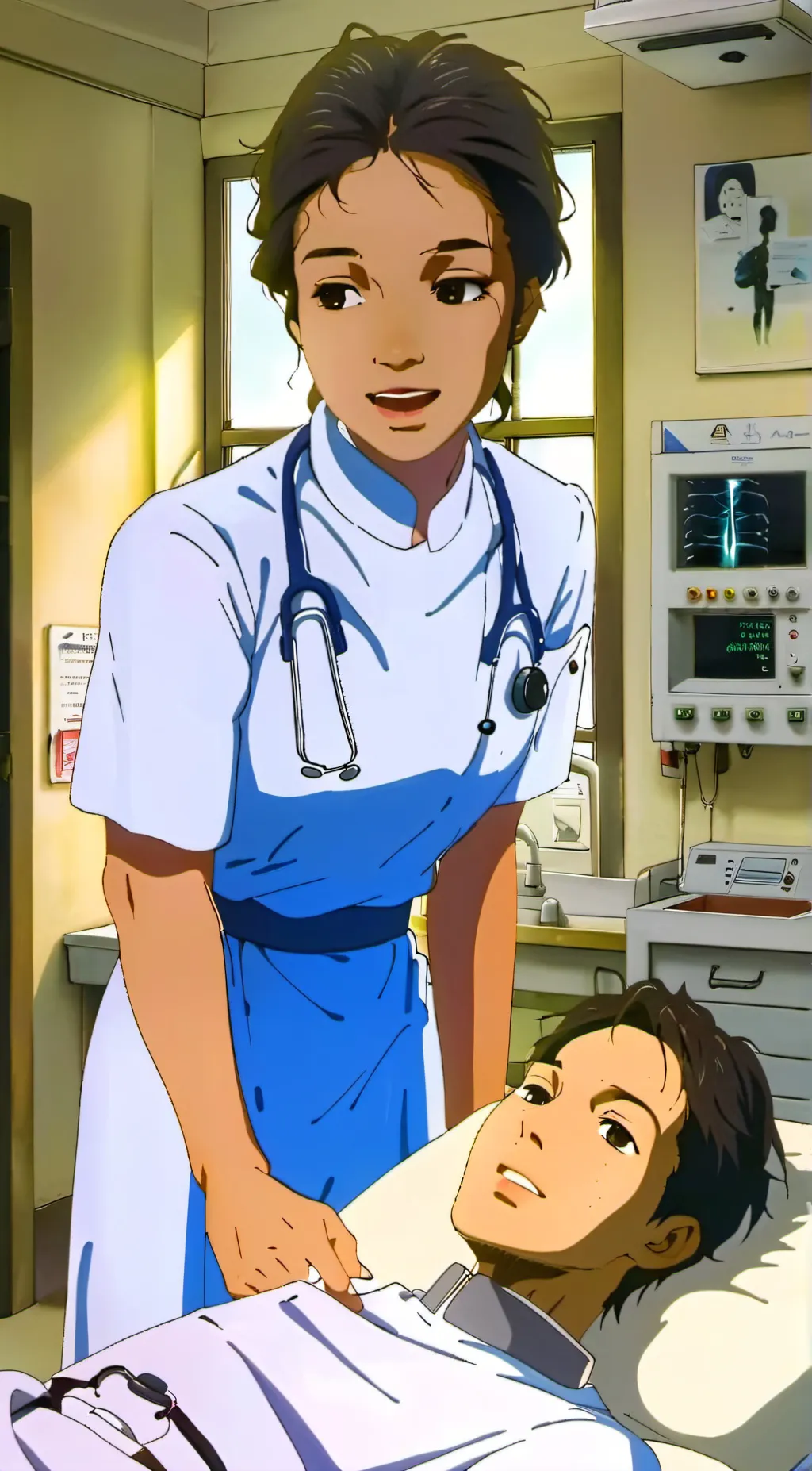 ai character: Hospital/pageant background